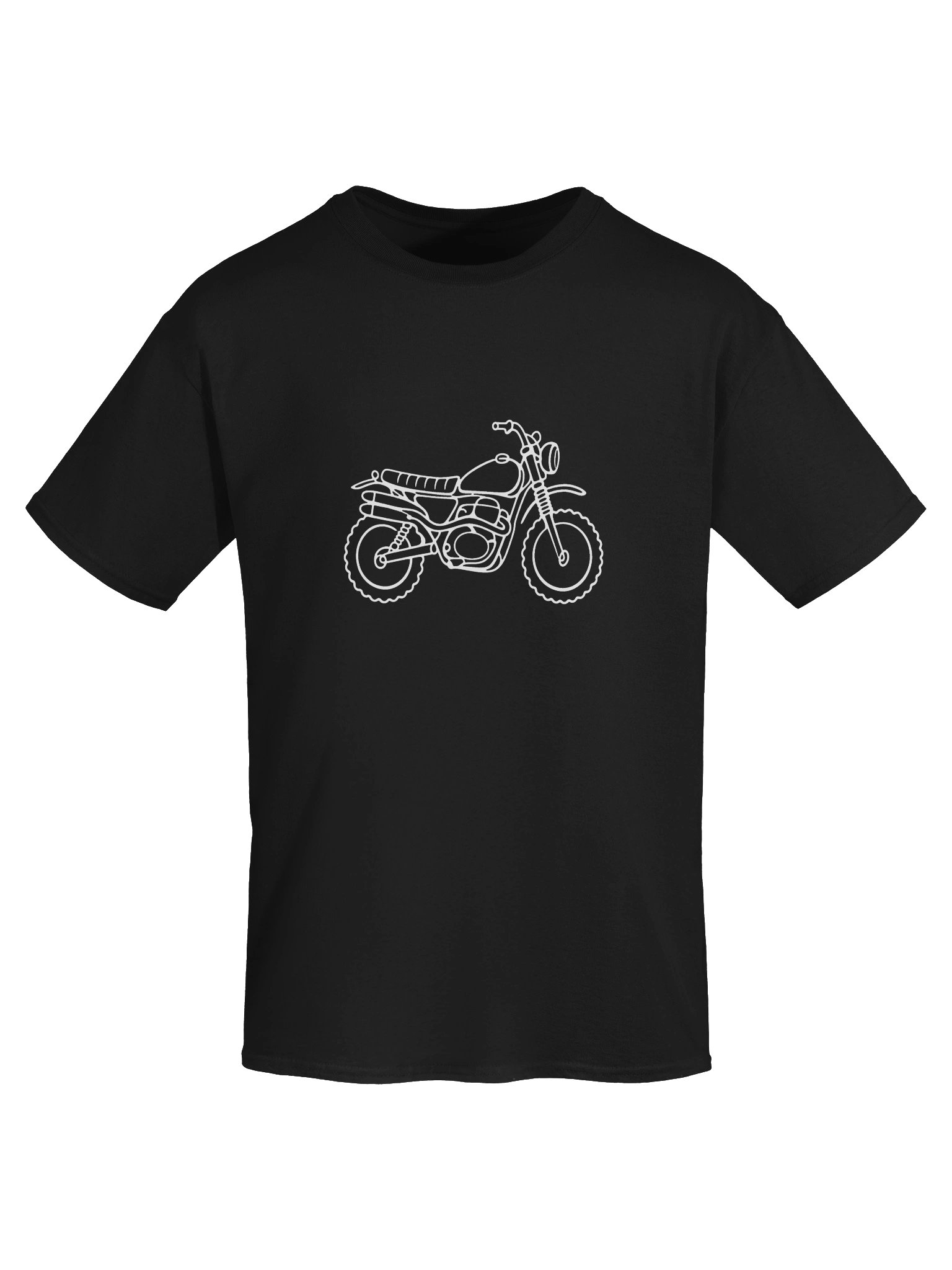 Minimalist Classic Roadster Motorcycle Line Art T-Shirt product image (5)