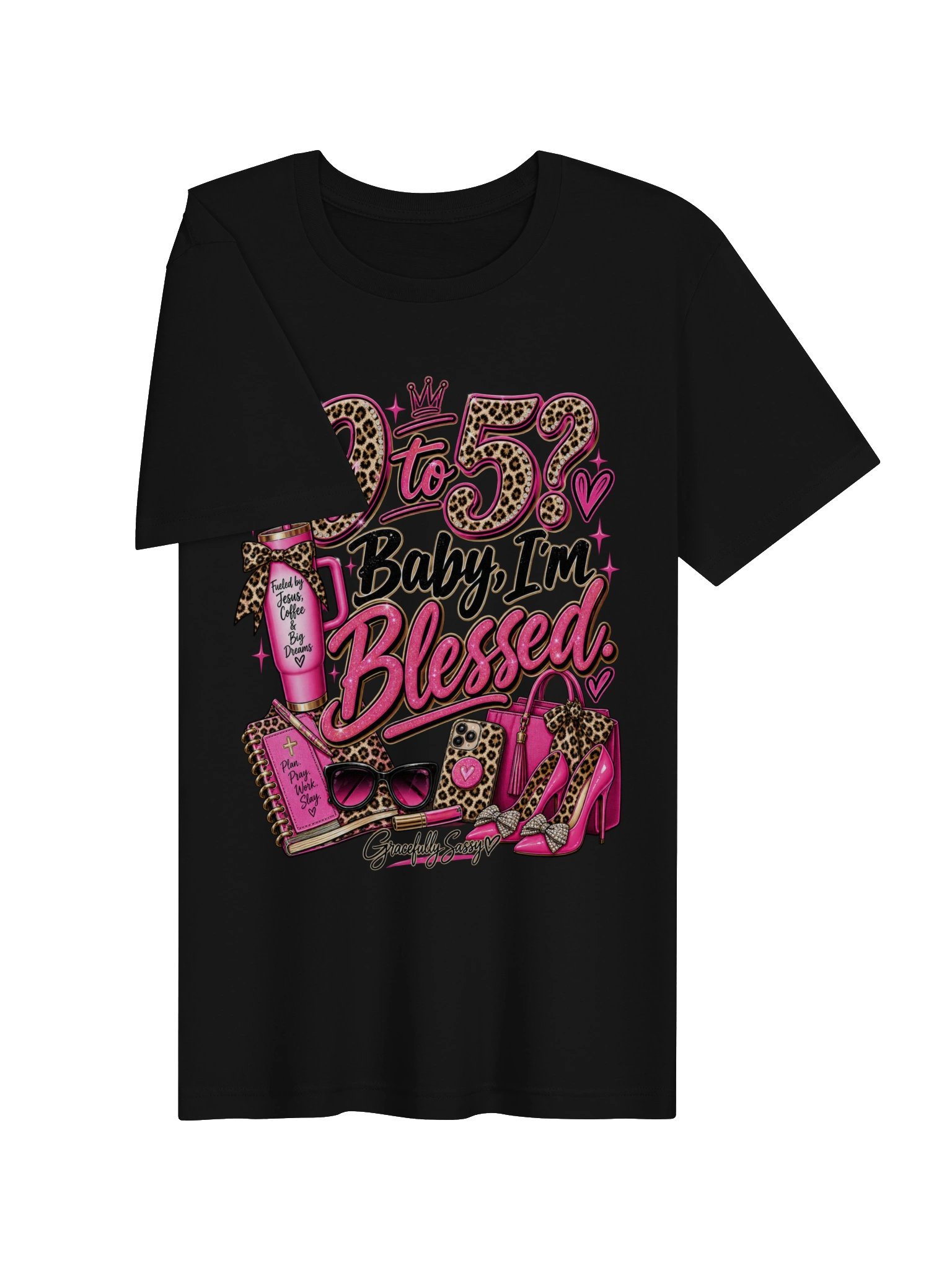 9 to 5? Baby, I’m Blessed Tee product image (19)