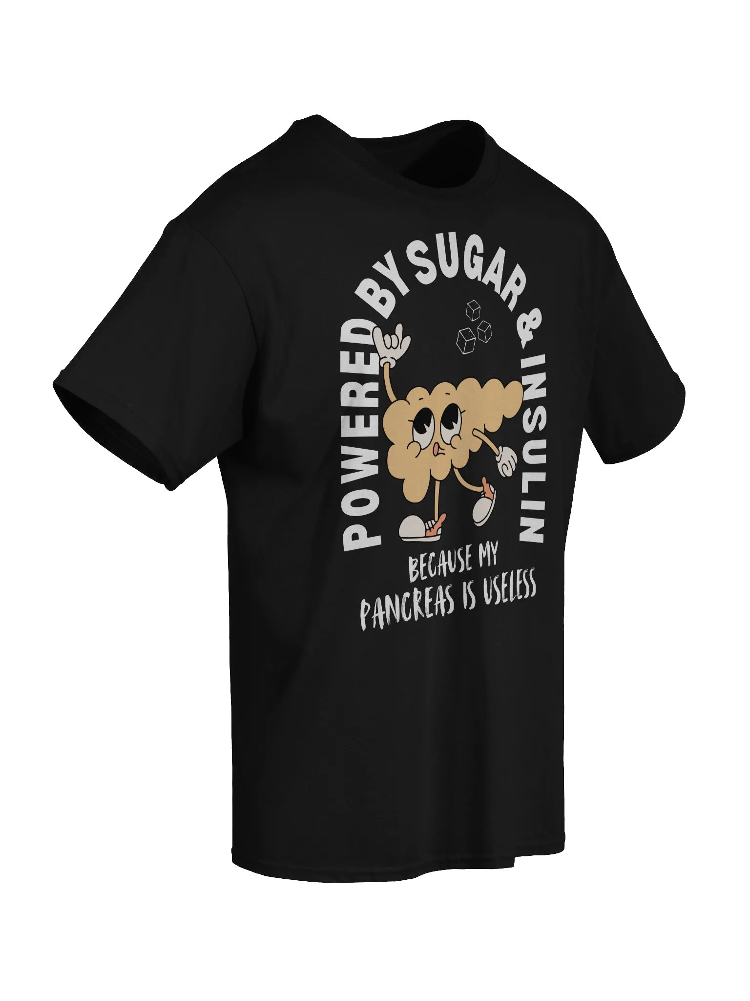 Powered By Sugar And Insulin T-Shirt - Dark Color product image (2)