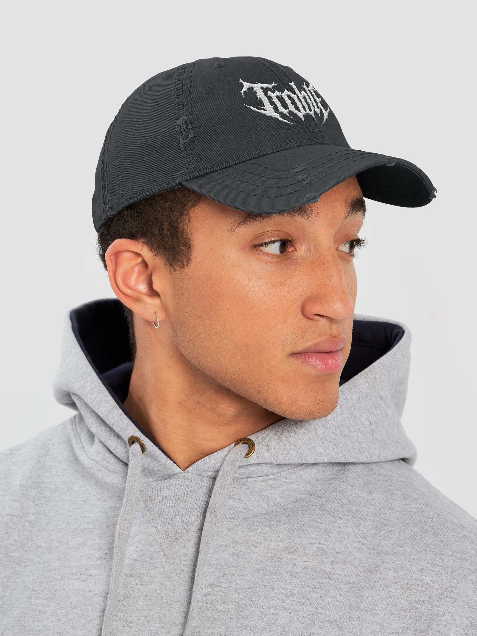 Troble Distressed Dad Hat product image (7)