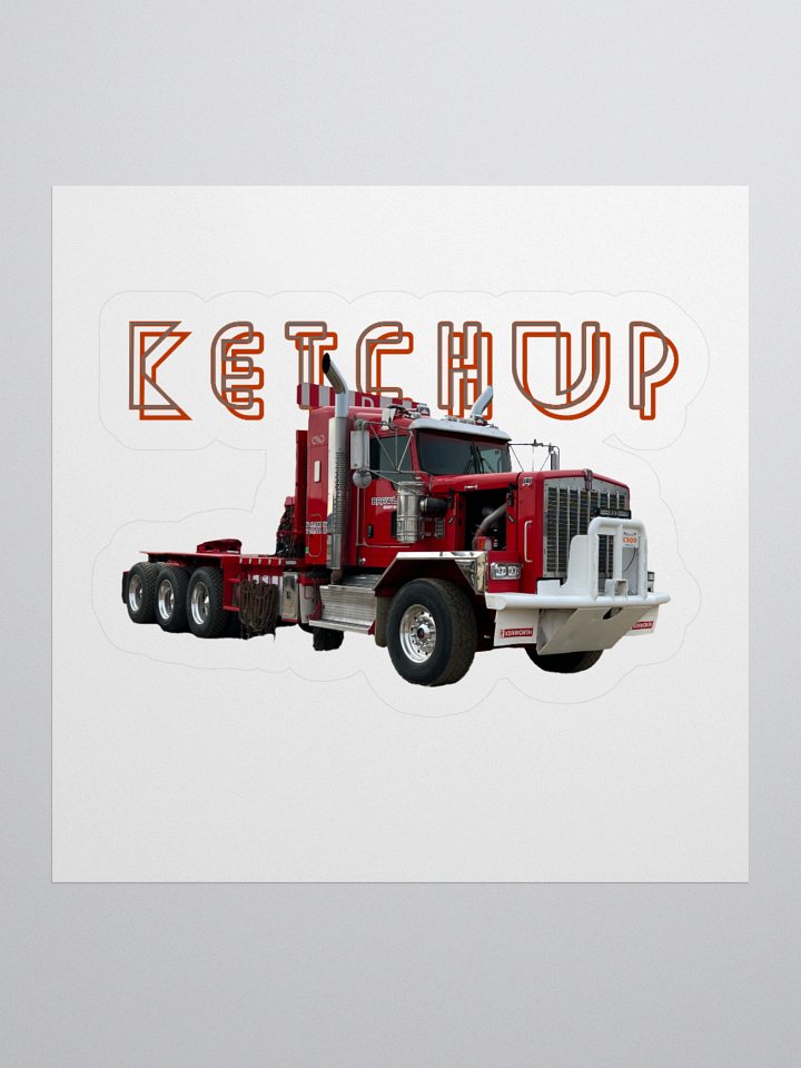 Ketchup Neon Font Sticker product image (2)