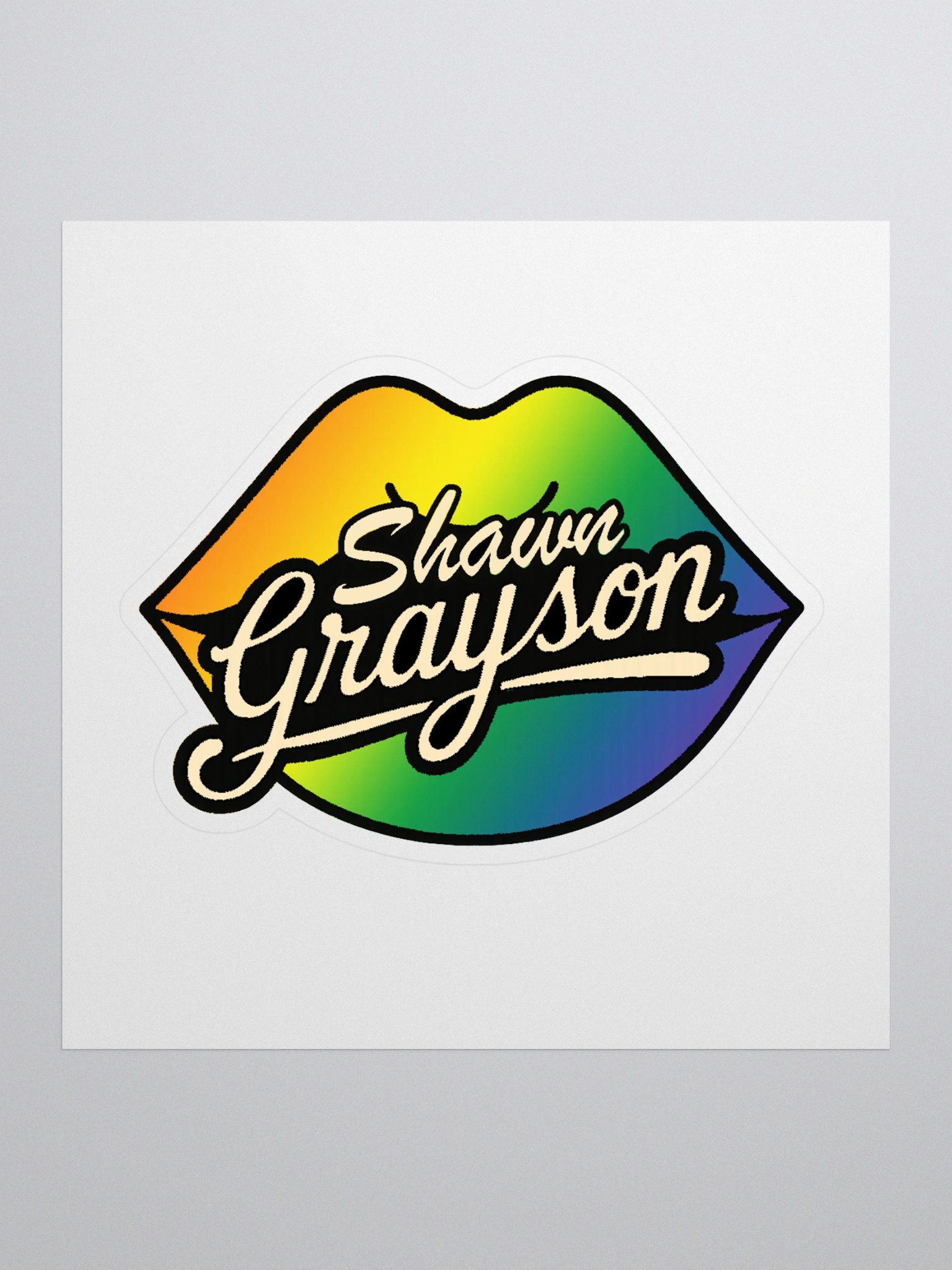 Shawn Grayson Lips Logo Sticker product image (1)