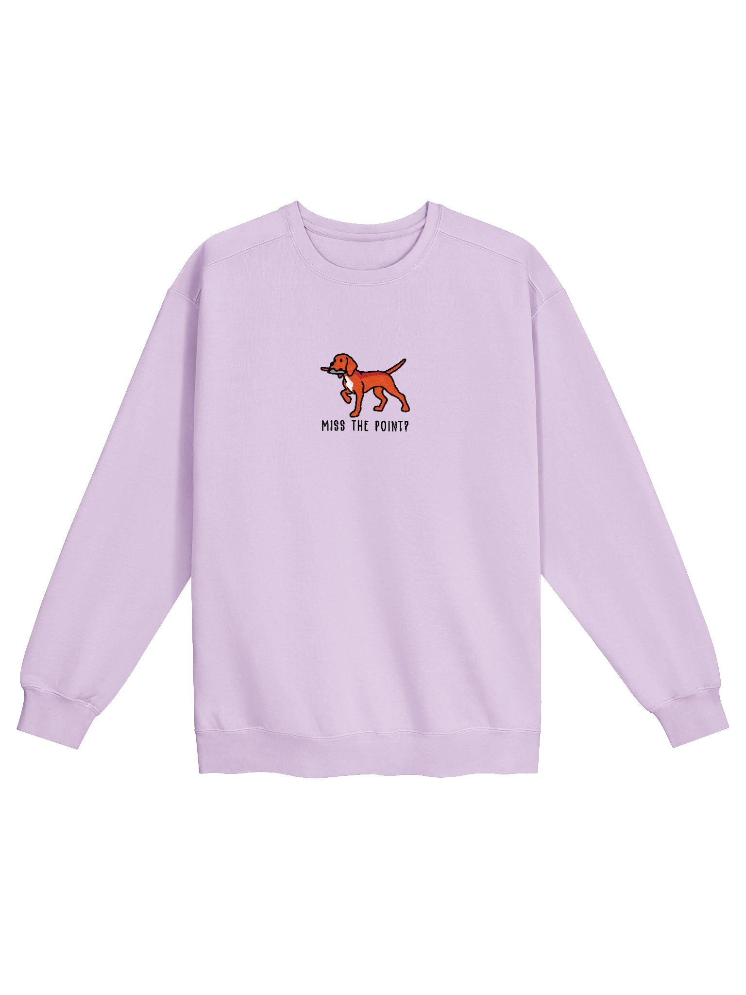 Miss the Point? Funny Chibi-Style Embroidered Premium Sweatshirt for English Pointer(Red) Owners product image (33)