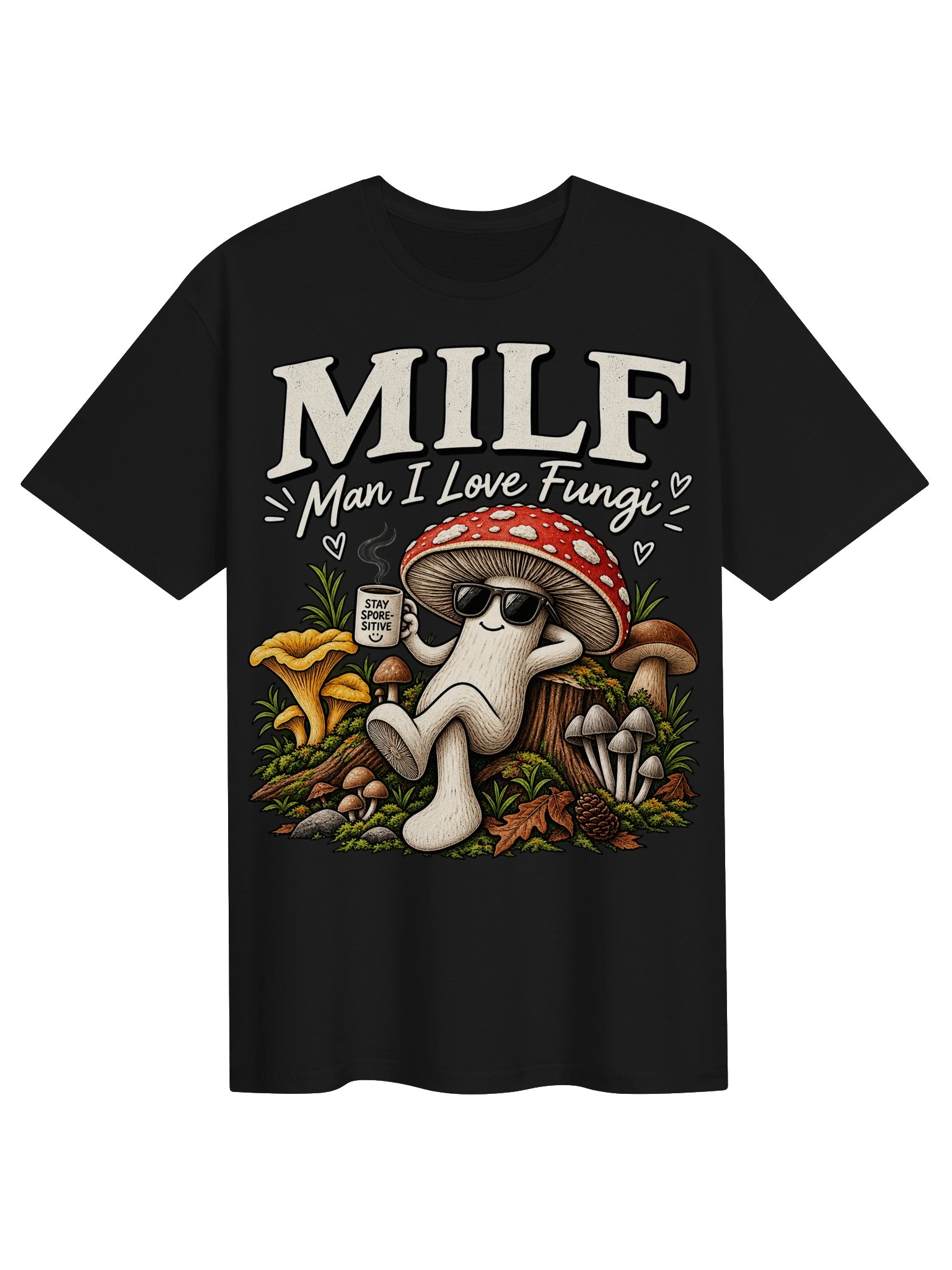 MILF – Man I Love Fungi Funny Mushroom T-Shirt product image (1)