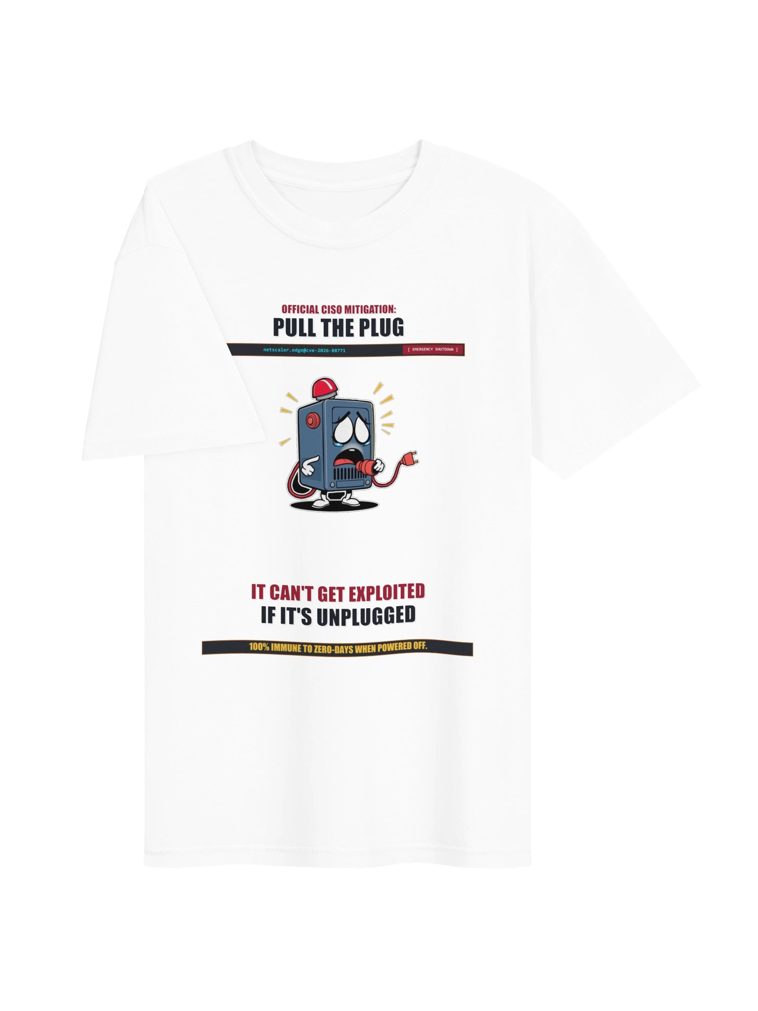 Citrix Emergency Mitigation: "Pull The Plug" Heavyweight Tee - Light product image (3)