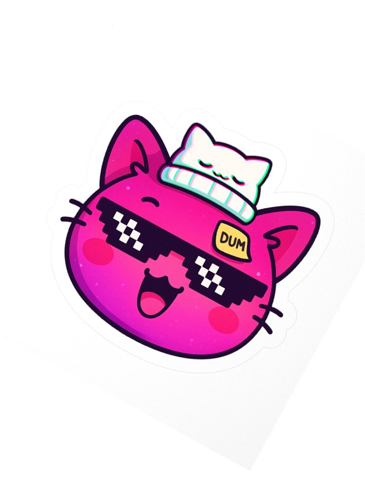 Cool Cat Kiss Cut Stickers product image (2)