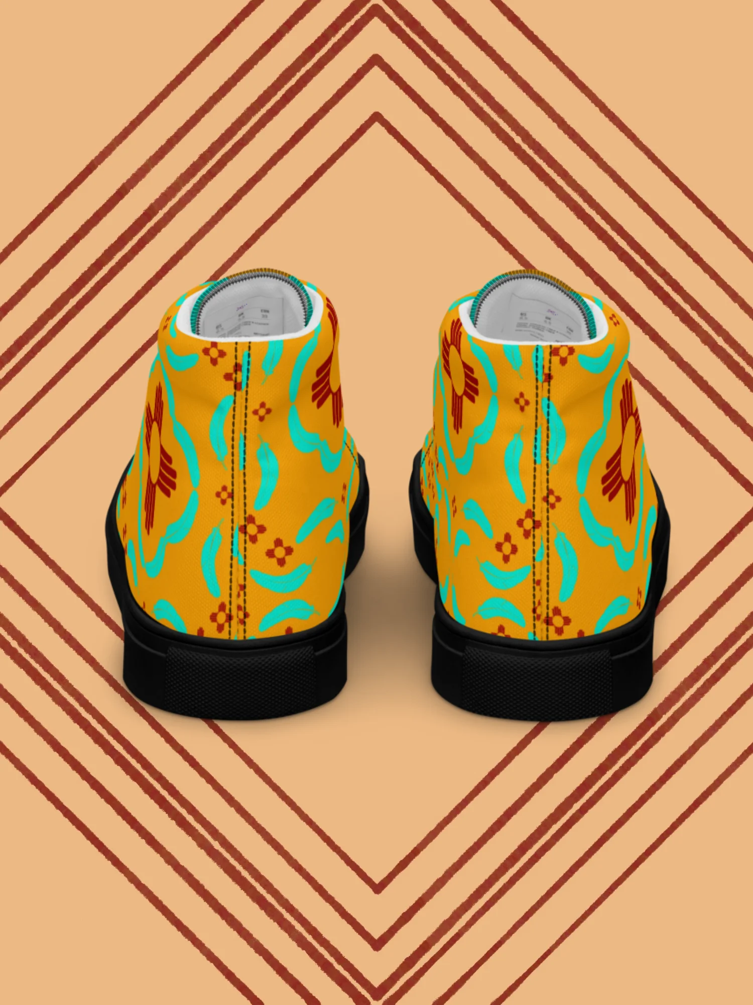 Zia Turquoise Feather High Tops product image (6)