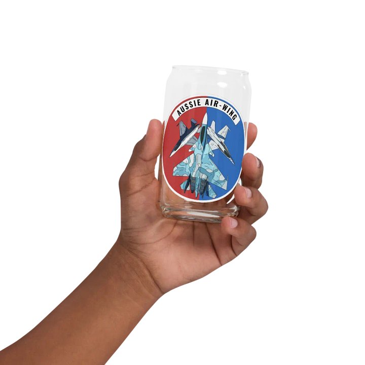 Aussie Air-Wing Wide logo Can-Shaped Glass product image (2)