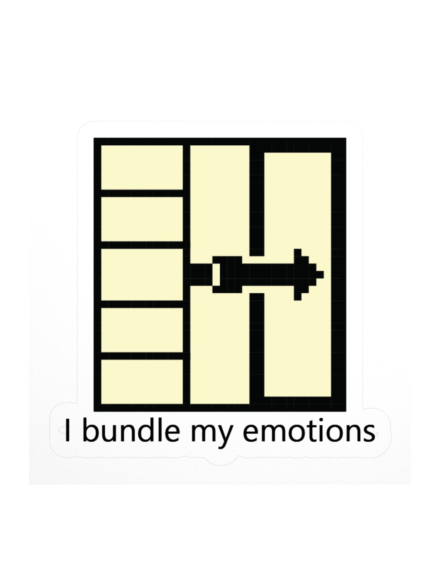 I Bundle My Emotions Sticker product image (1)