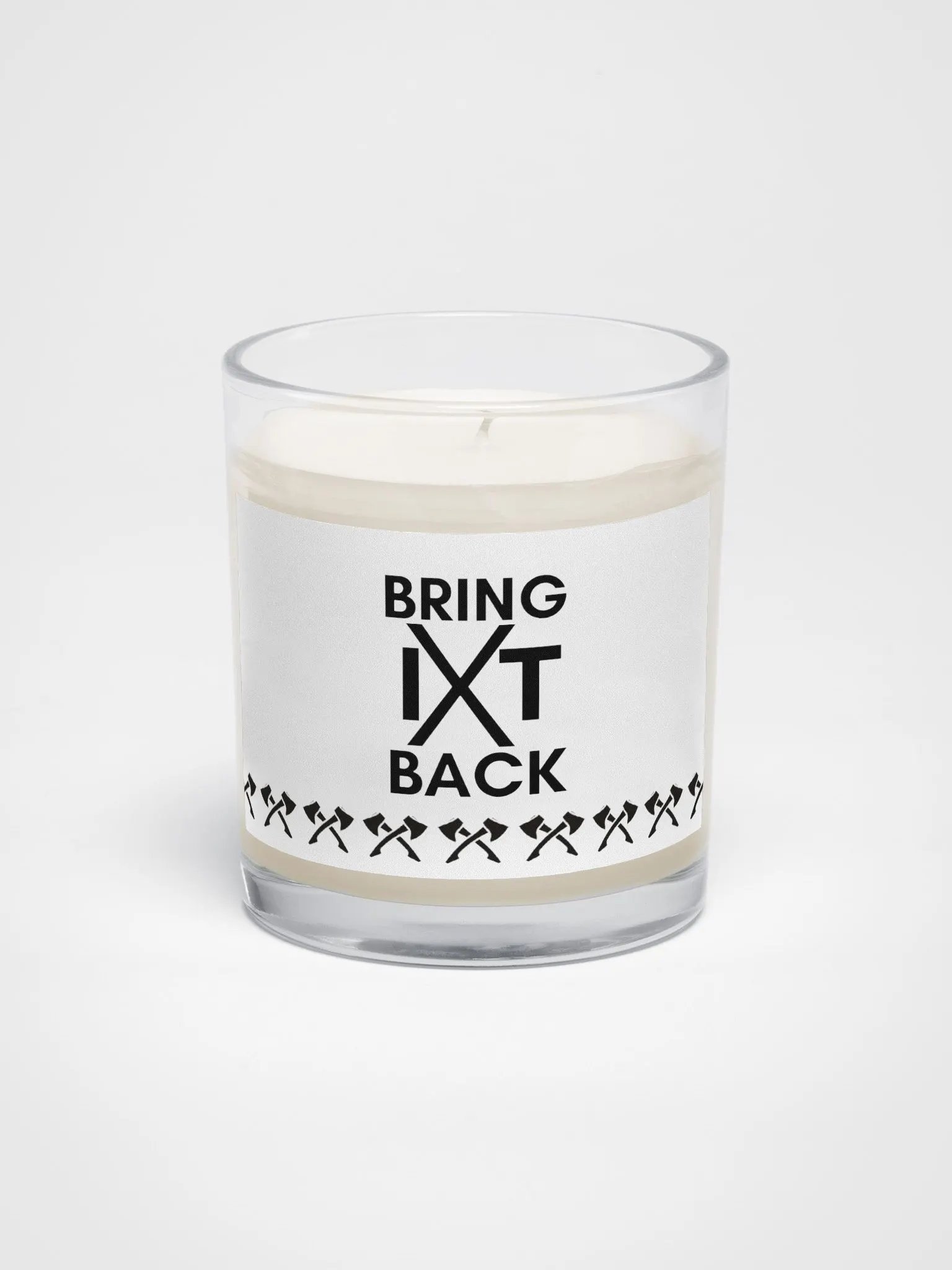 BRING IT BACK | Soy Wax Candle In A Clear Glass Jar by Allcolor product image (1)