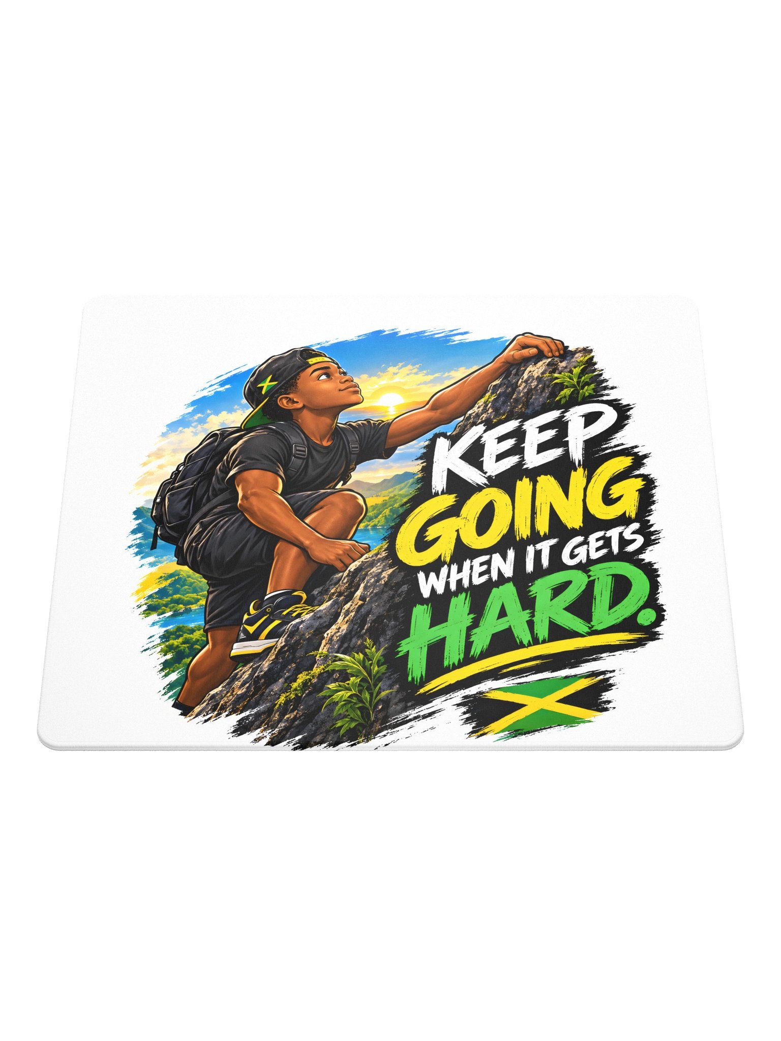 Keep Going Rock Climbing Gaming Mouse Pad product image (1)