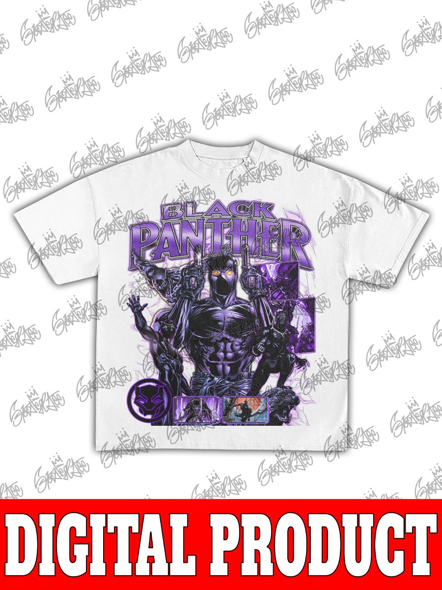 Black Panther T'Challa Wakanda Forever Chadwick Boseman Tribute Vintage Movie Bootleg Graphic product image (2)