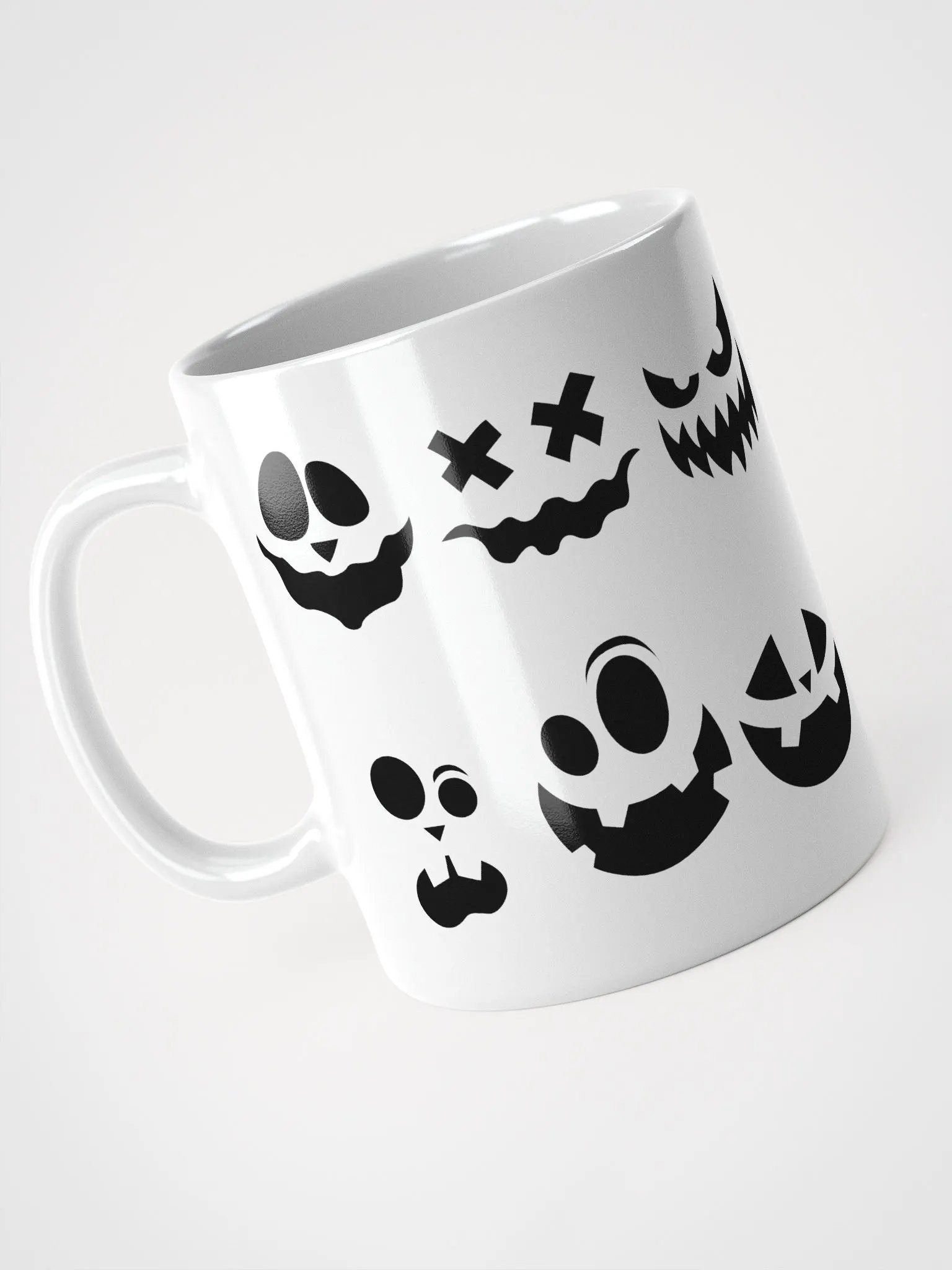 Scary Faces White Glossy Mug product image (8)