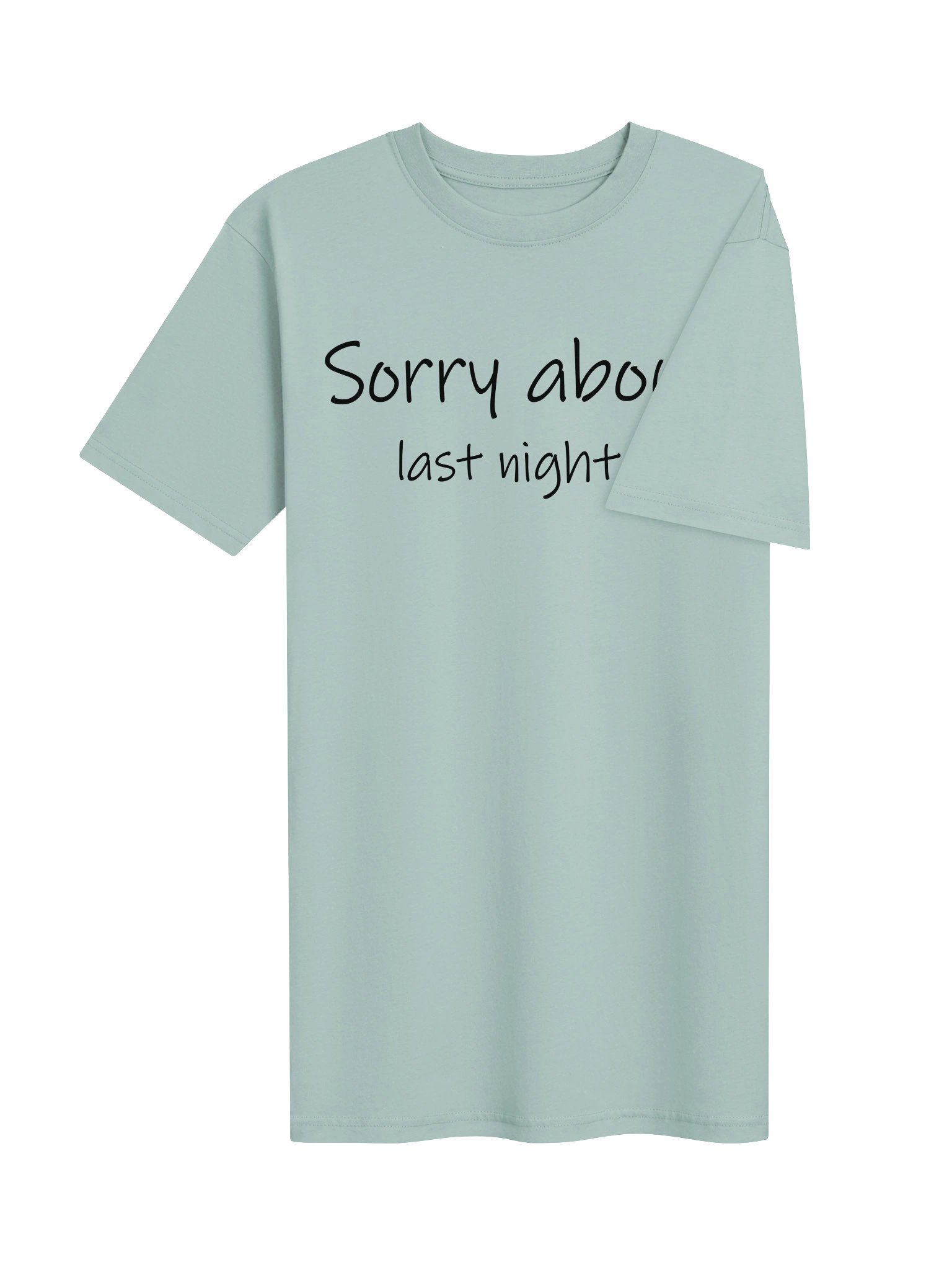 Sorry About Last Night Heavyweight Tee Lt product image (11)