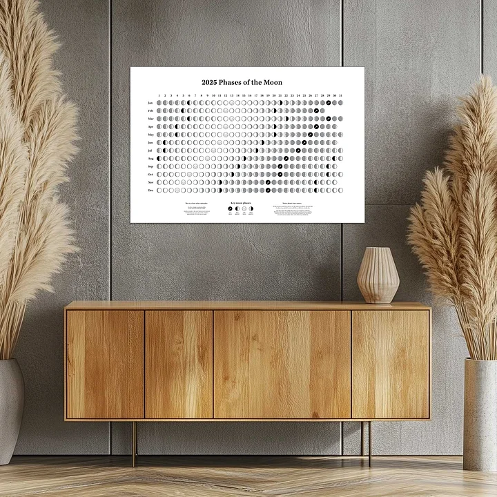 2025 Phases of the Moon - Poster product image (1)