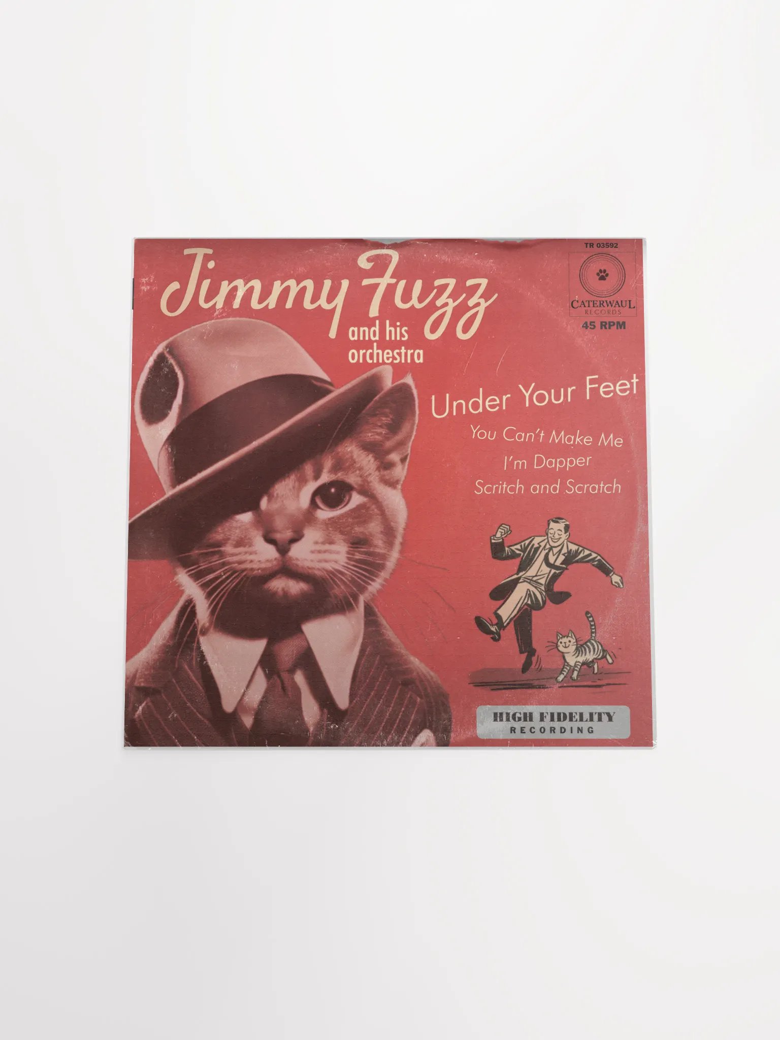 Jimmy Fuzz poster - Under Your Feet album jacket (front) - 12