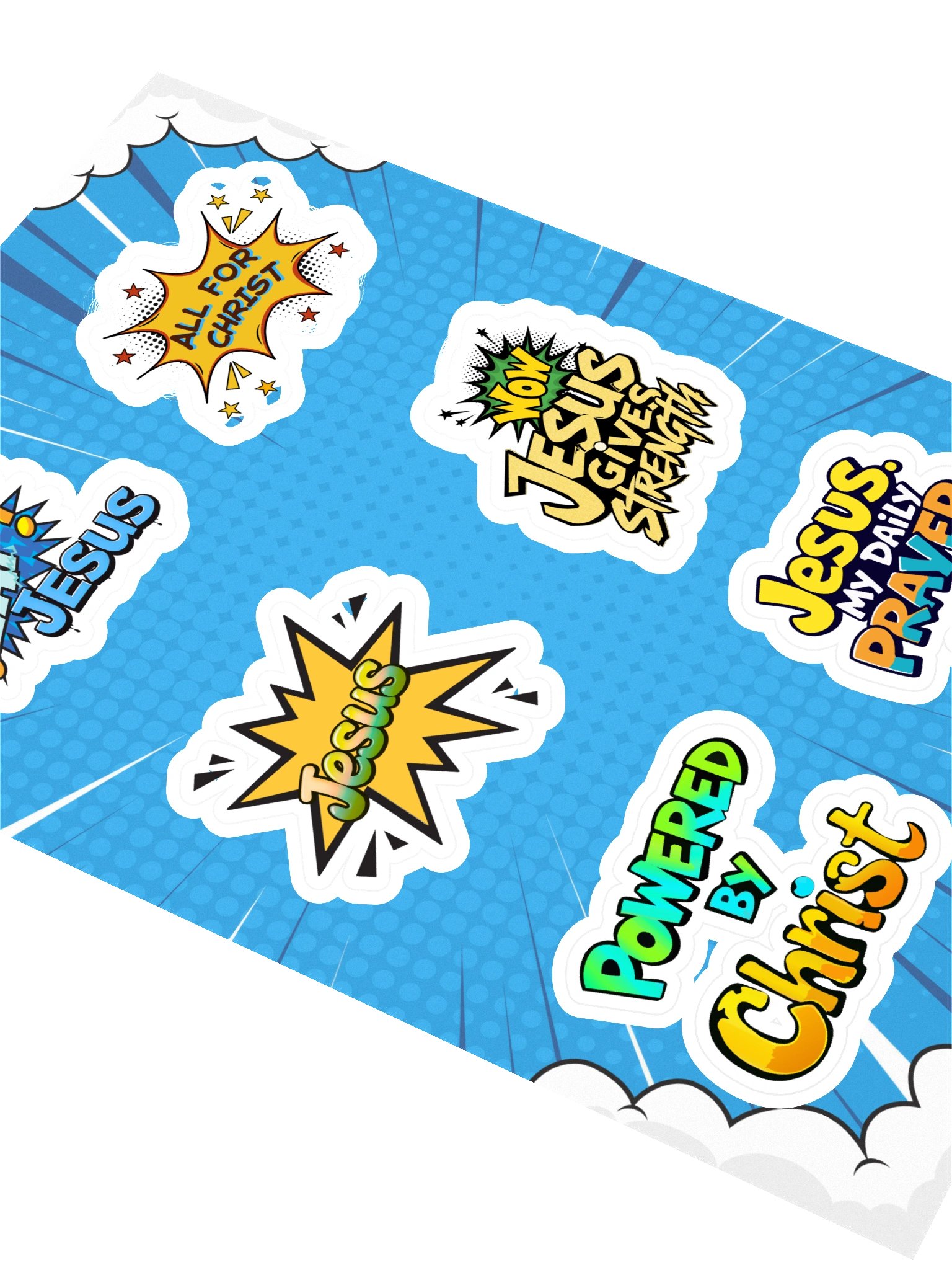 Comic Book Style Jesus Stickers product image (2)