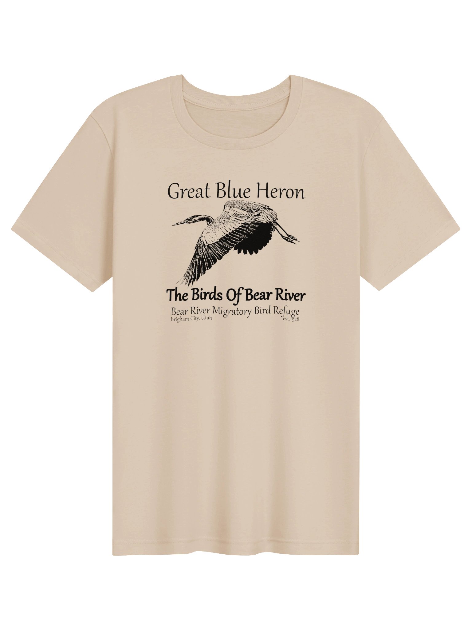 Birds of Bear River Great Blue Heron Unisex T-shirt product image (113)