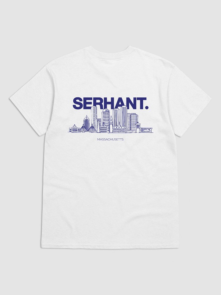 SERHANT. Massachusetts Skyline White T-Shirt product image (2)