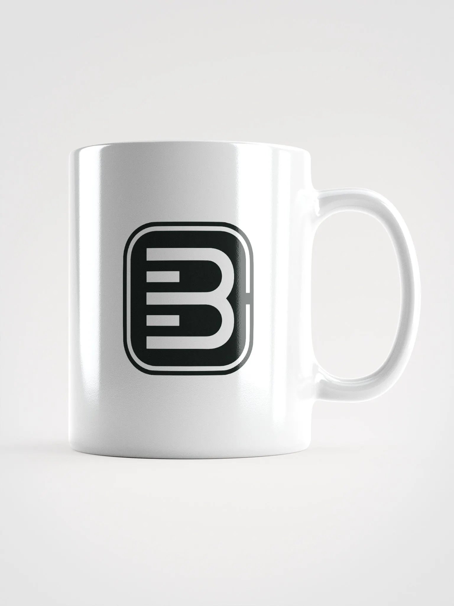 Weiß glänzende Tasse product image (3)