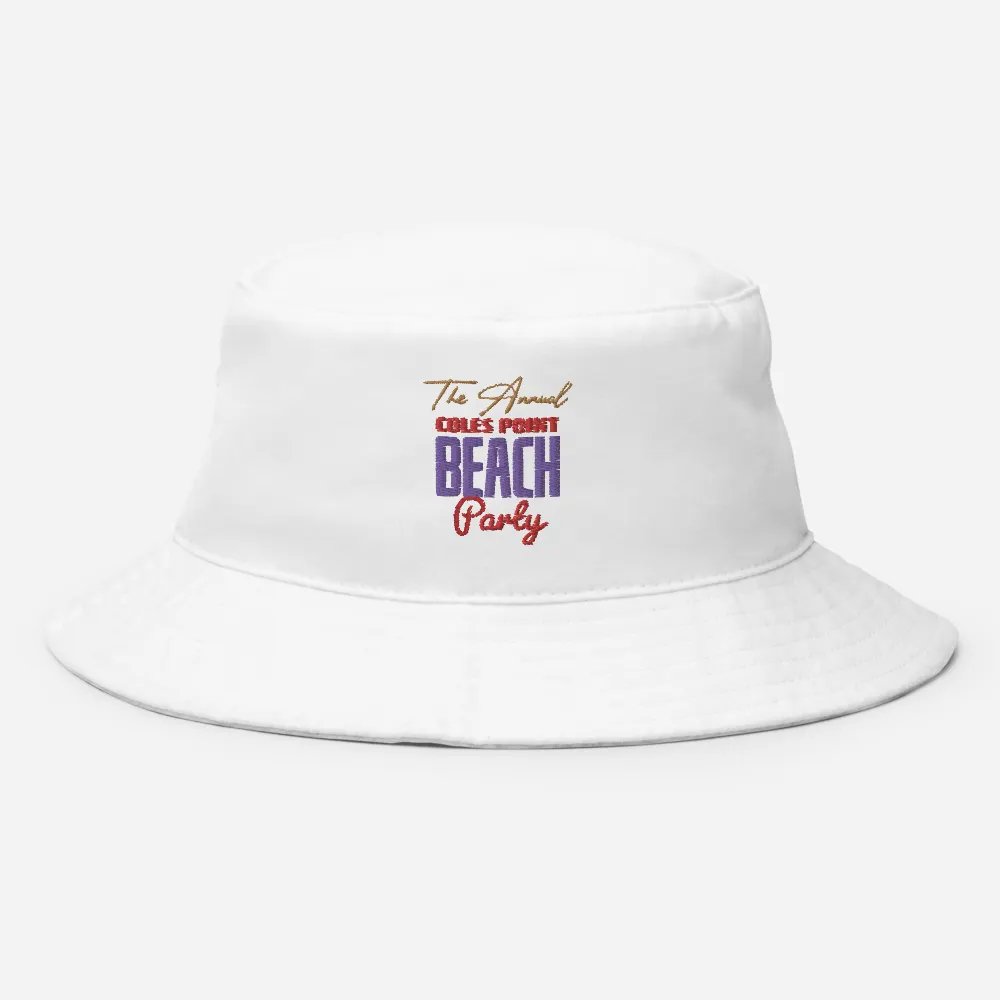 Coles Point Beach Party Embroidered Bucket Hat product image (8)