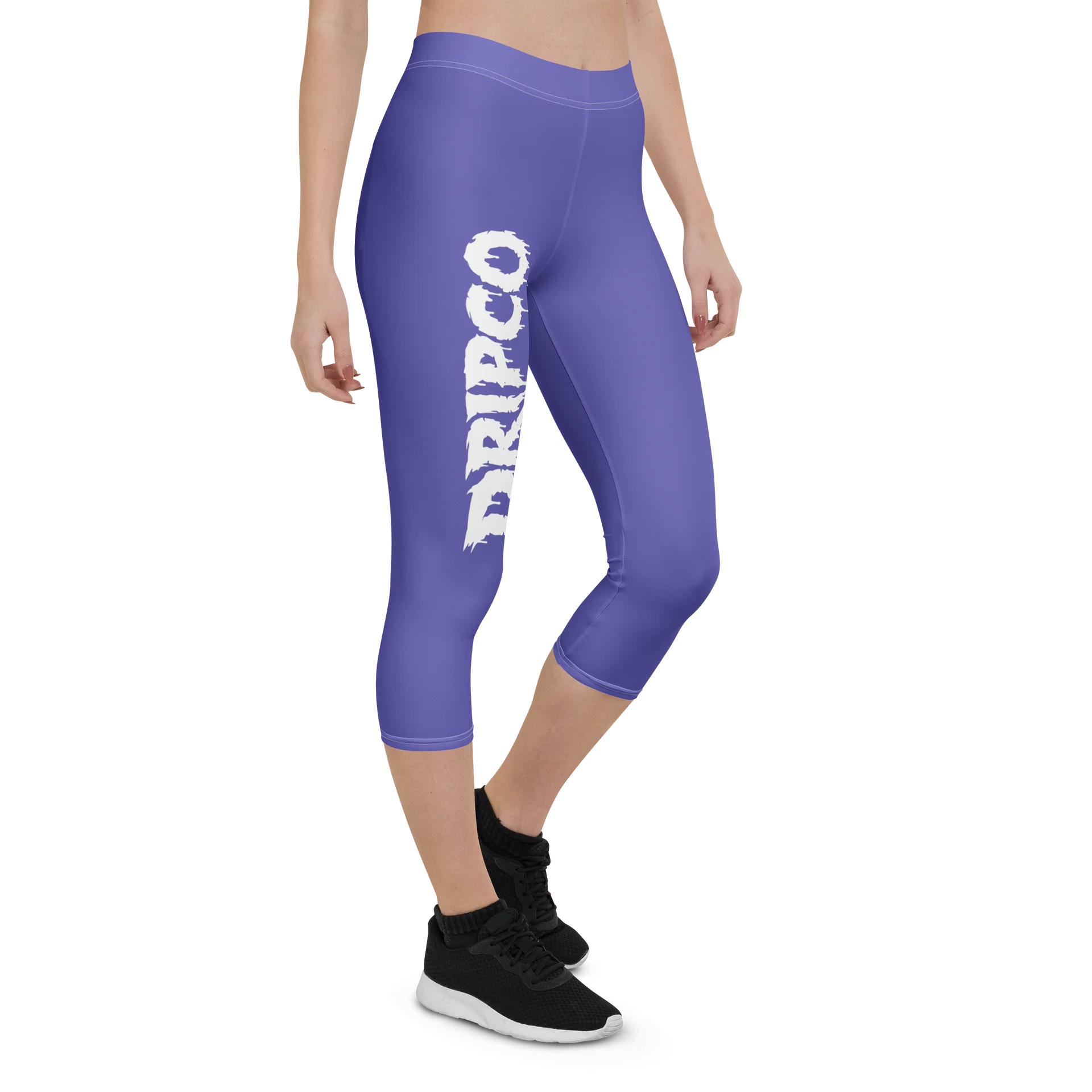 Purple Stencil DRIPCO Capri Leggings product image (7)