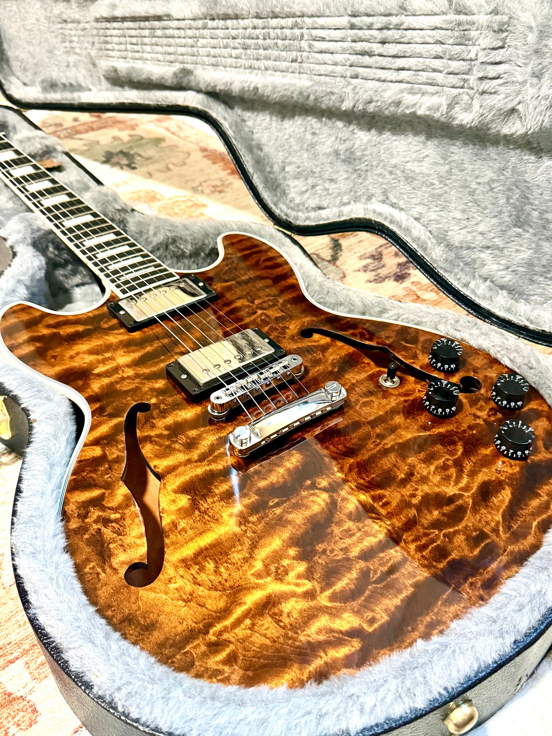 2016 Gibson Midtown Deluxe "CURLY ROOT-BEER" + OHSC product image (4)