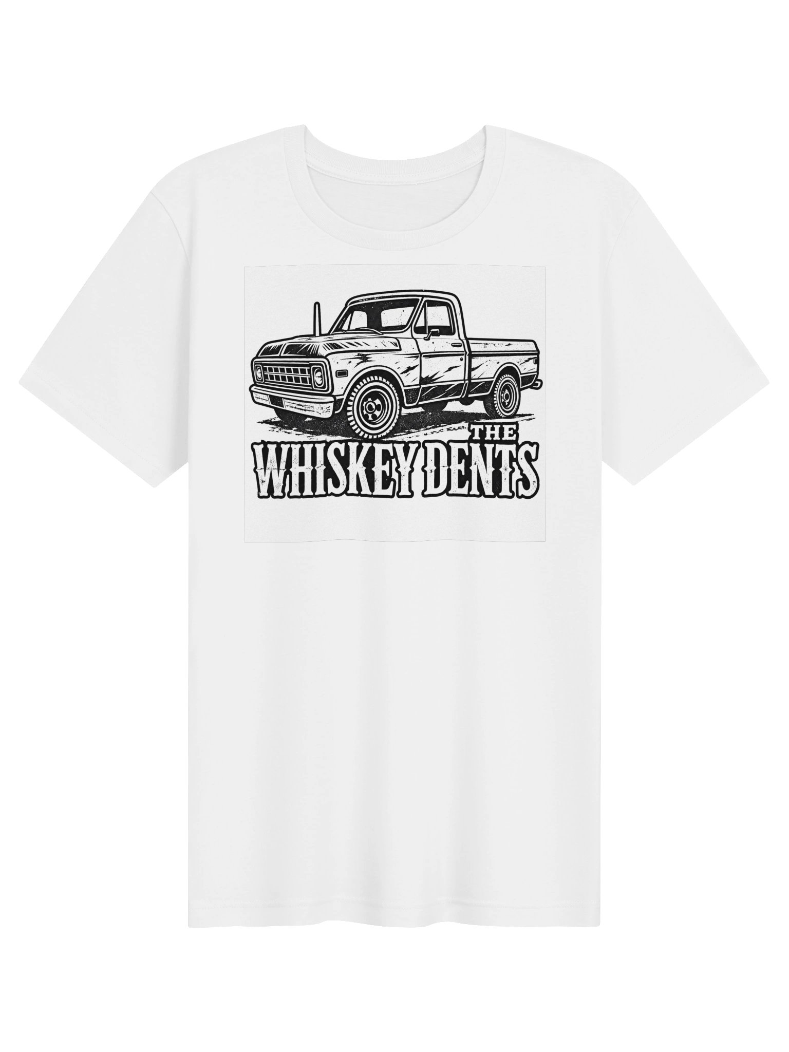 The Whiskey Dents Truck Tee WHITE product image (1)