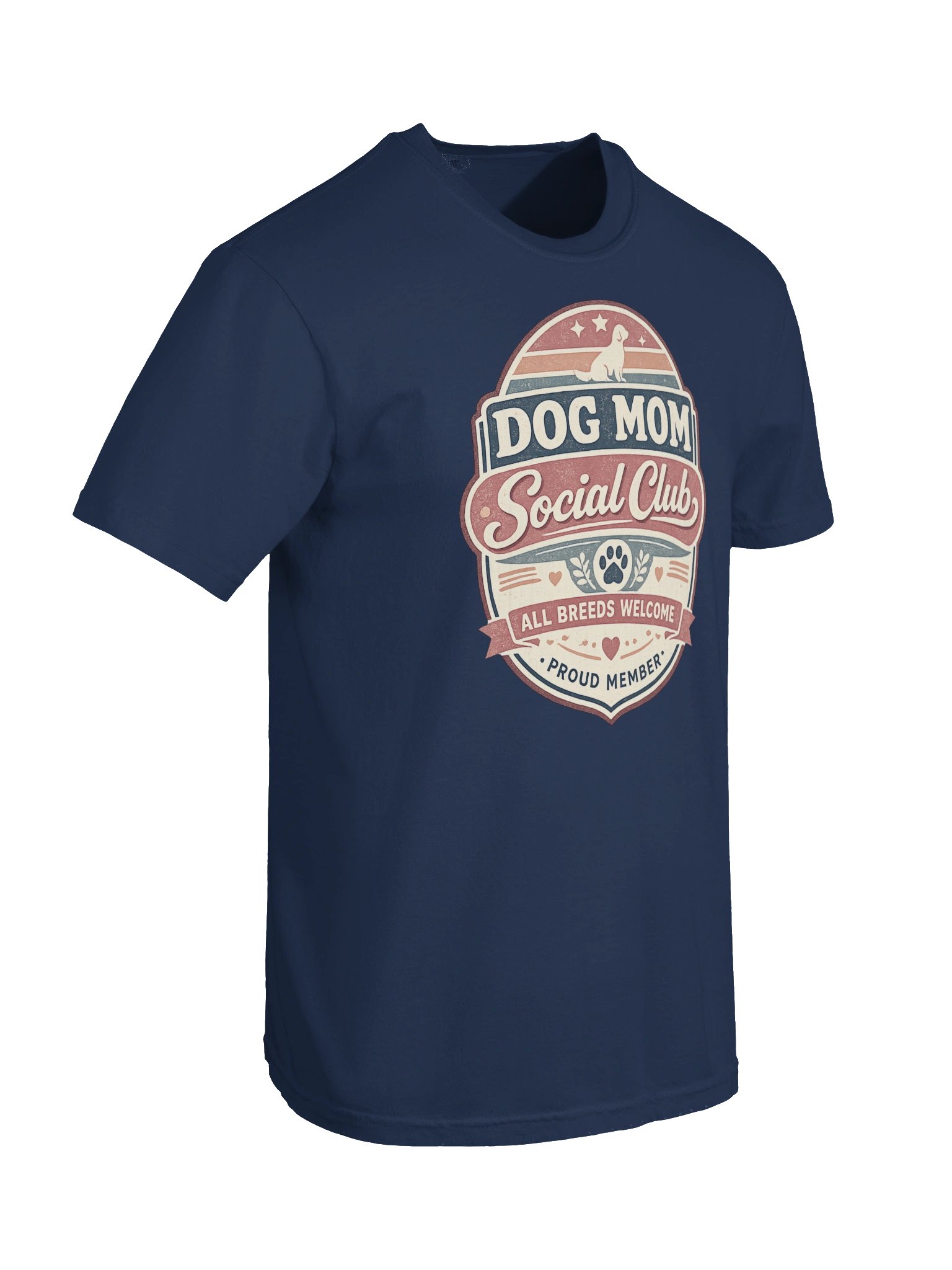 Dog Mom Social Club T-Shirt – Retro Dog Lover Tee product image (7)