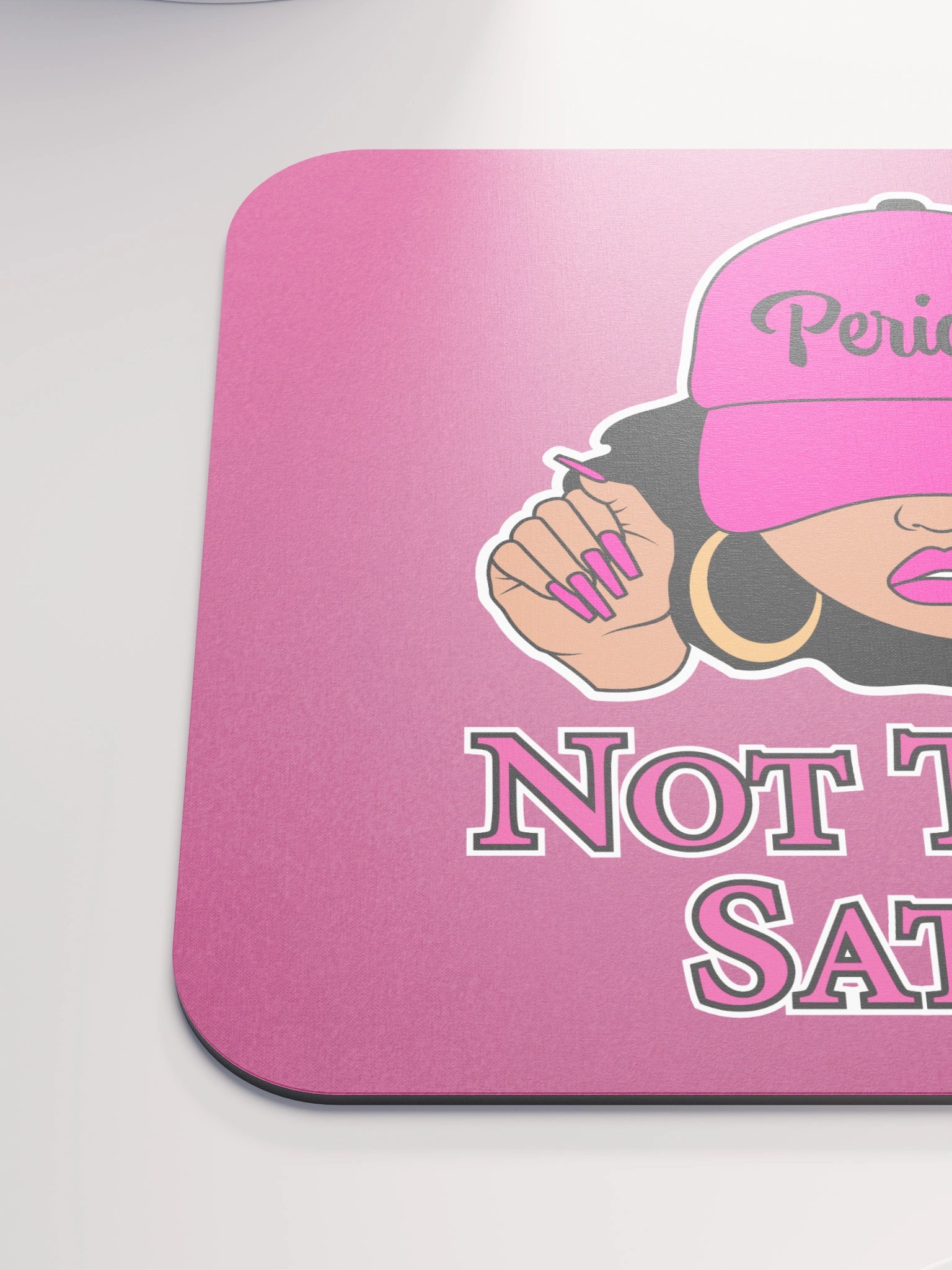 Not Today Satan, V2 Pink Mouse Pad product image (6)