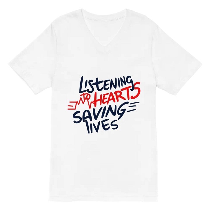 Heartbeat Art V-Neck Tee product image (2)