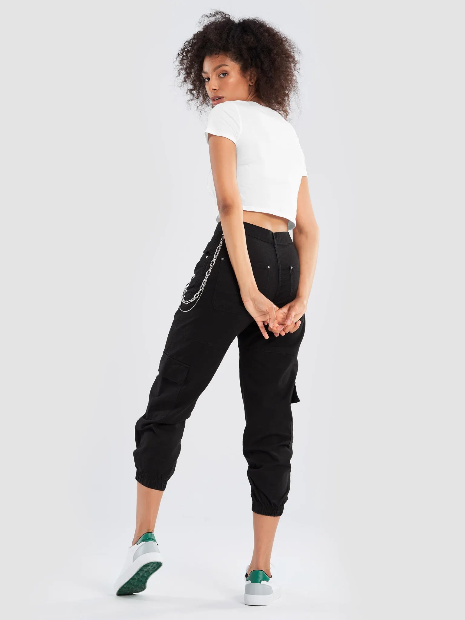 Orange Man BAD Problem Emoji Women's Crop Tee product image (4)