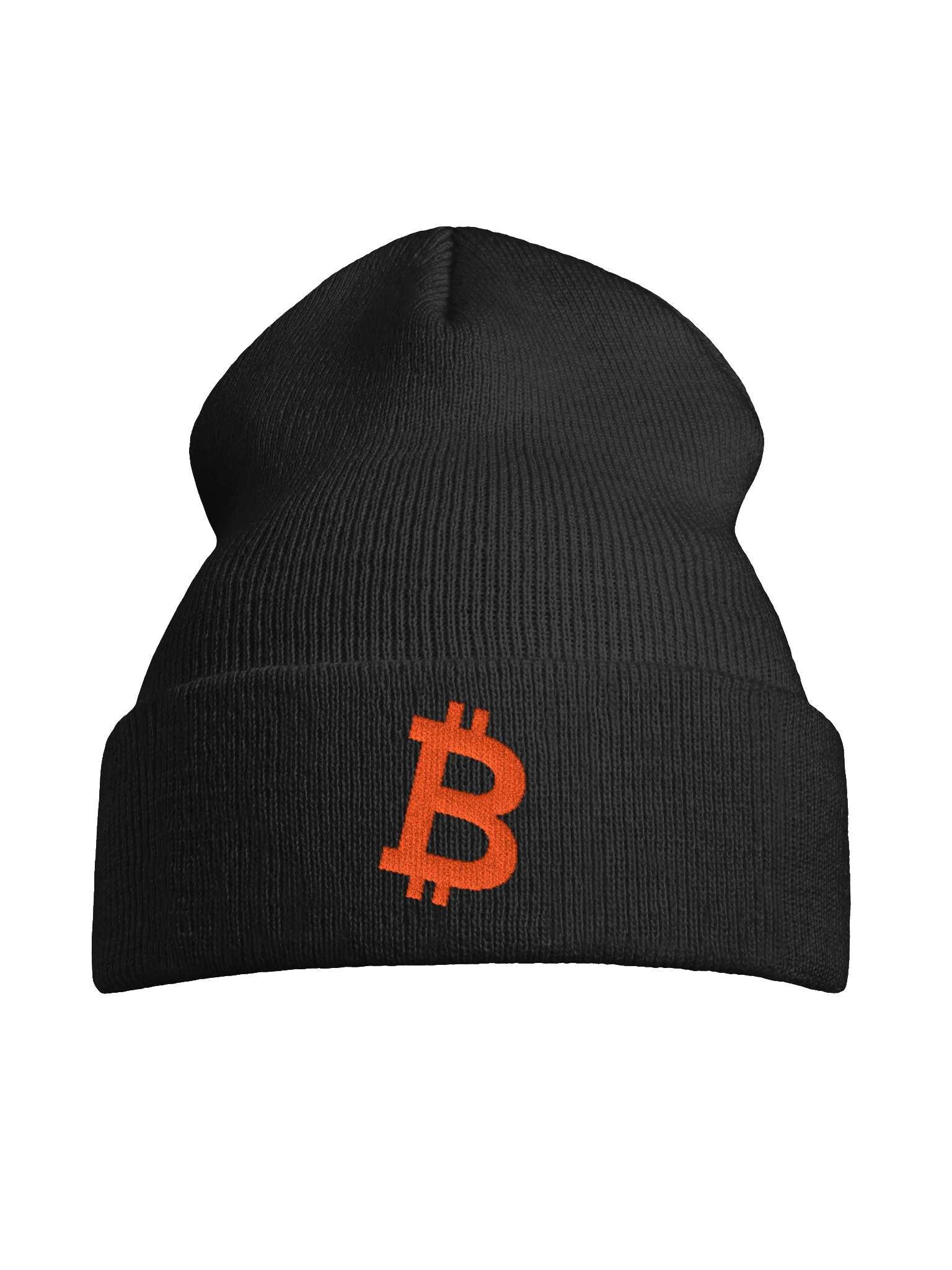 Slanted Bitcoin Embroidered Beanie product image (7)