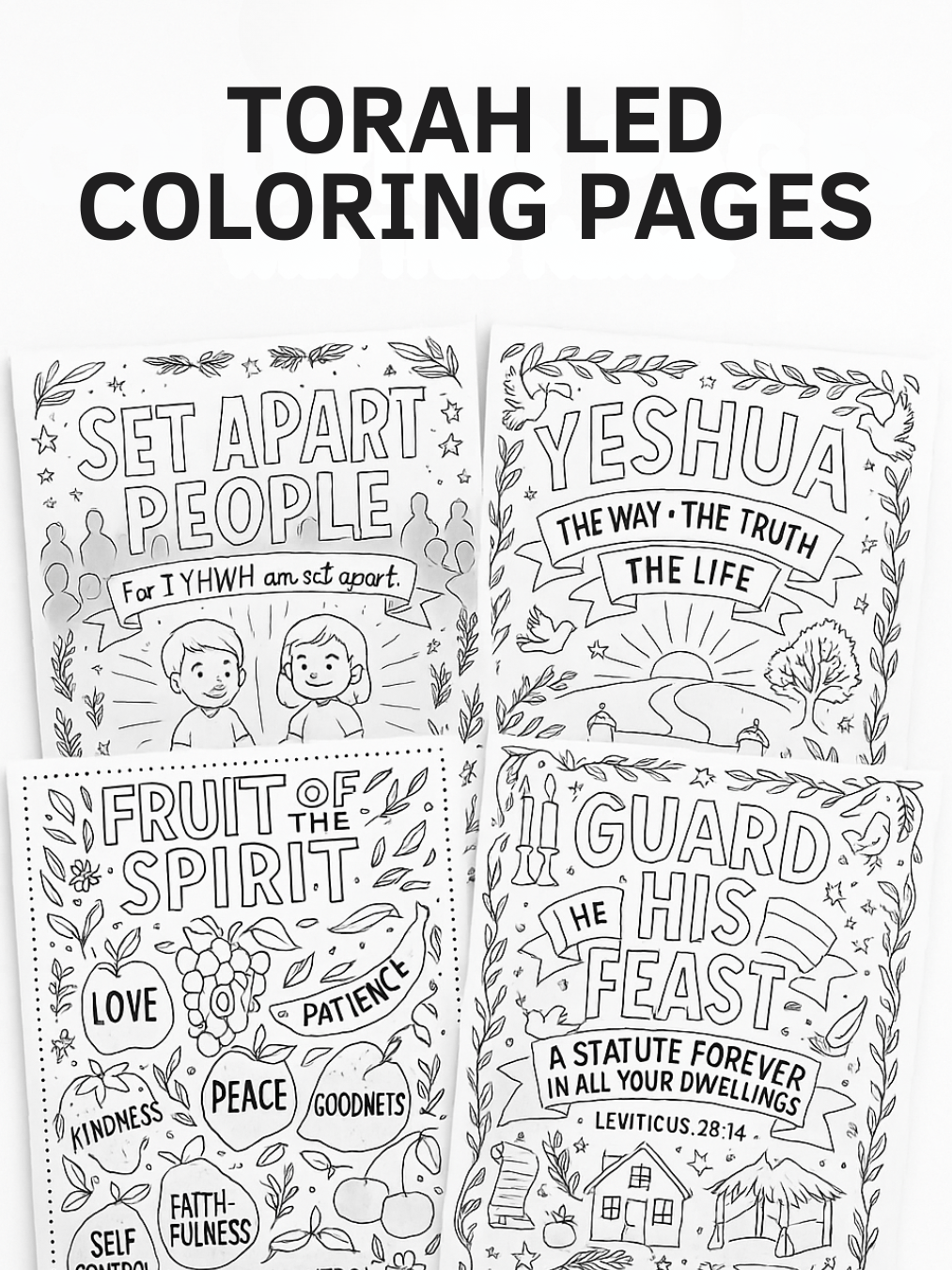 Scripture Coloring Pages Graffiti Messianic Scripture Coloring Pages | Scribbles and Scriptures