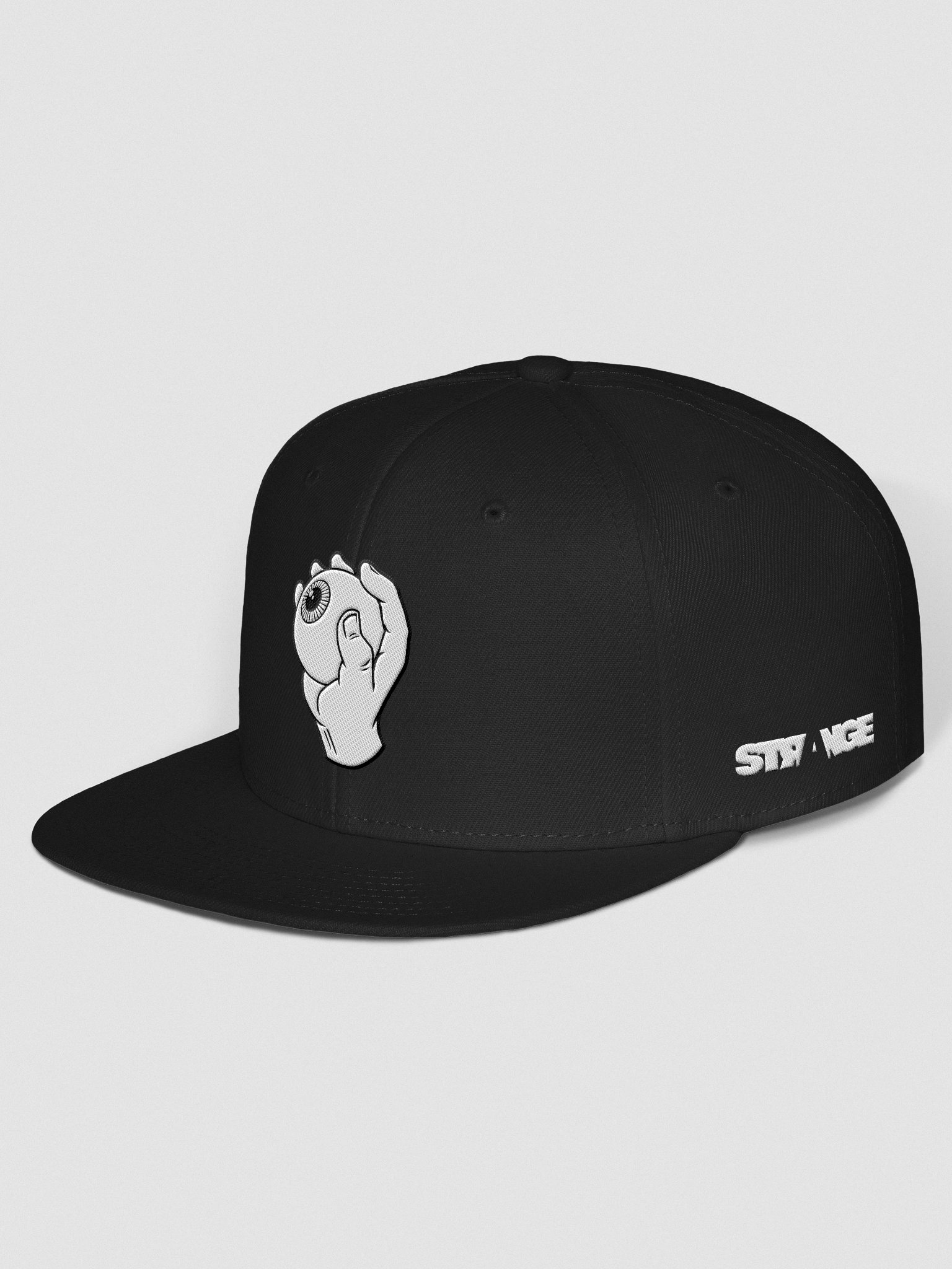 Eye Grabber Flat Brim Cap (Black) product image (2)