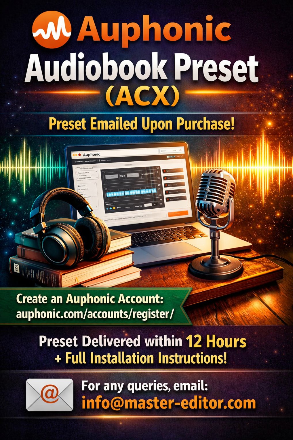 Auphonic Audiobook Preset (ACX) product image (1)