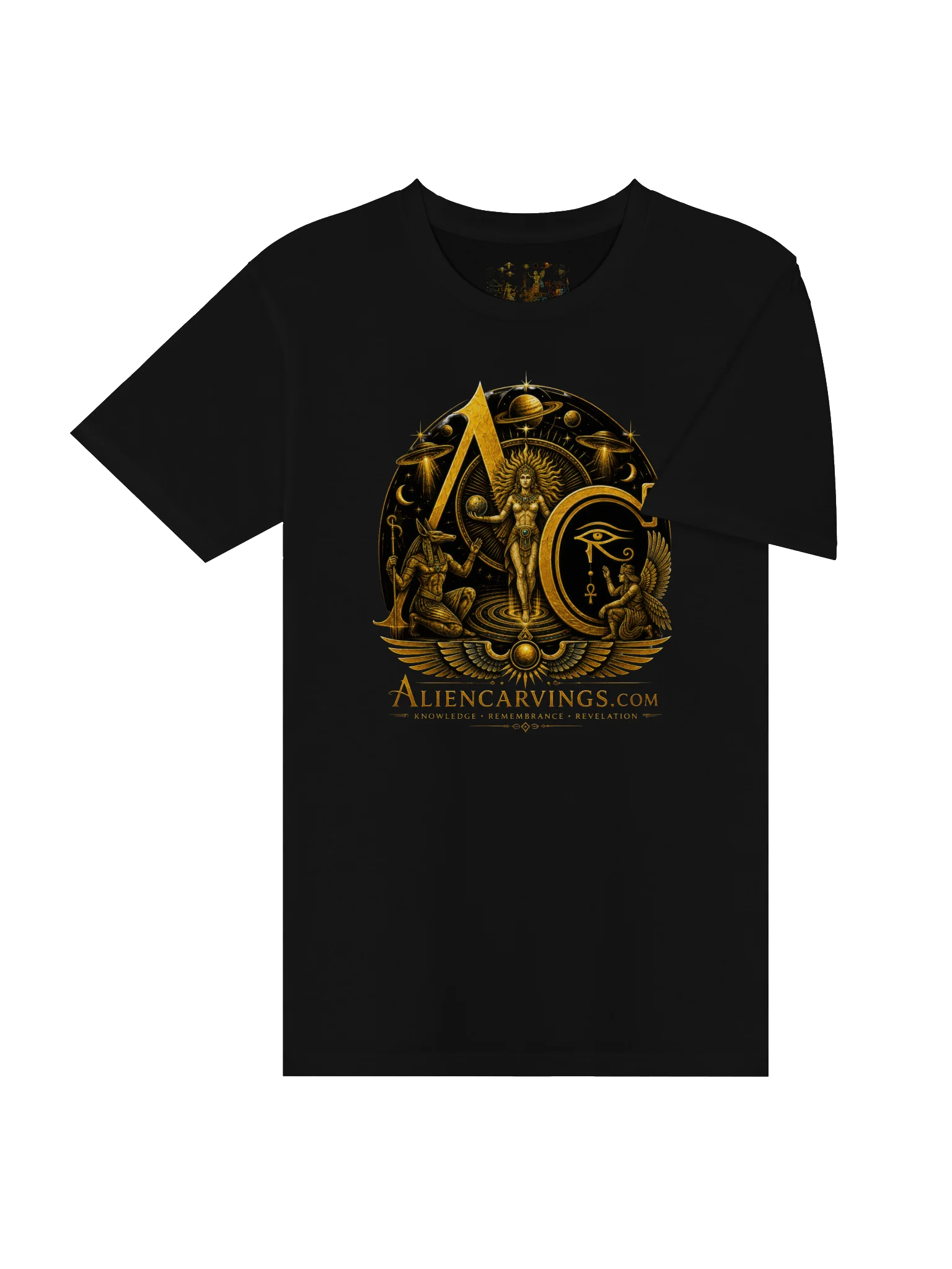 Aliencarvings Cosmic Being Alpha Omega T-Shirt product image (4)