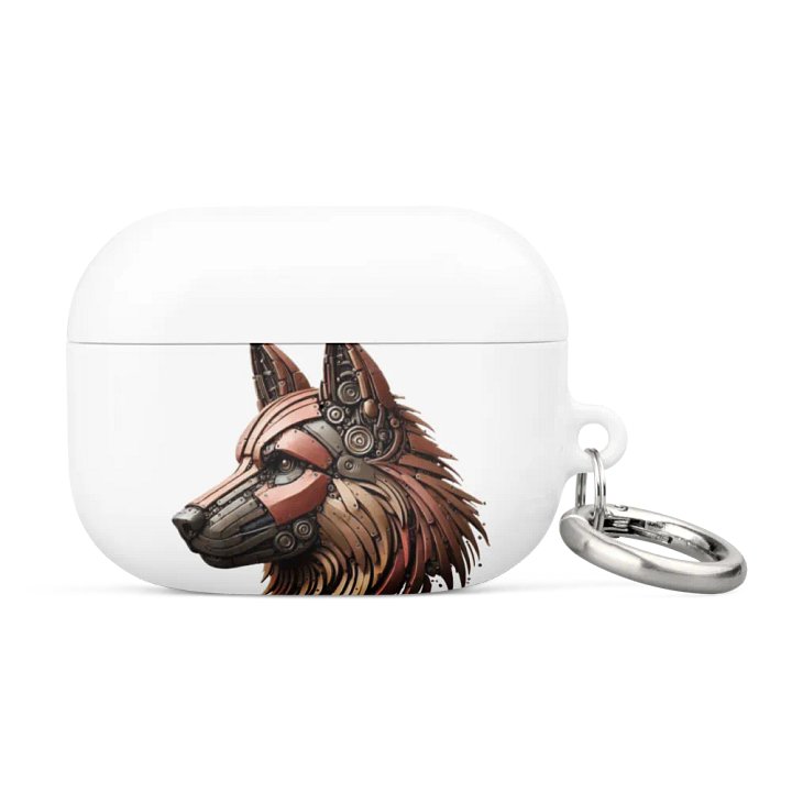 Mechanical Wolf Steampunk AirPods® Case | AI Design product image (4)