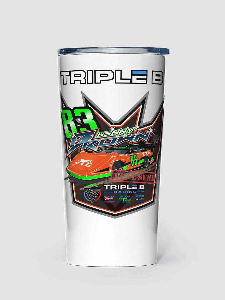 Lenny Brown Late Model Tumbler (White) product image (1)