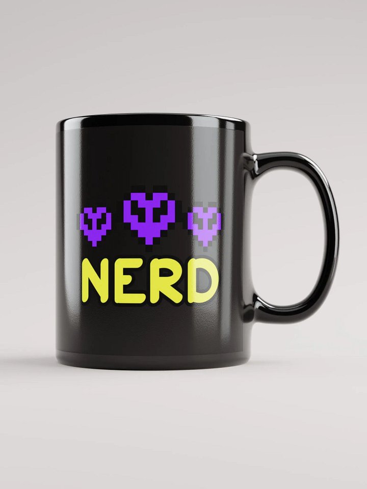 Hardcore Nerd black mug product image (1)