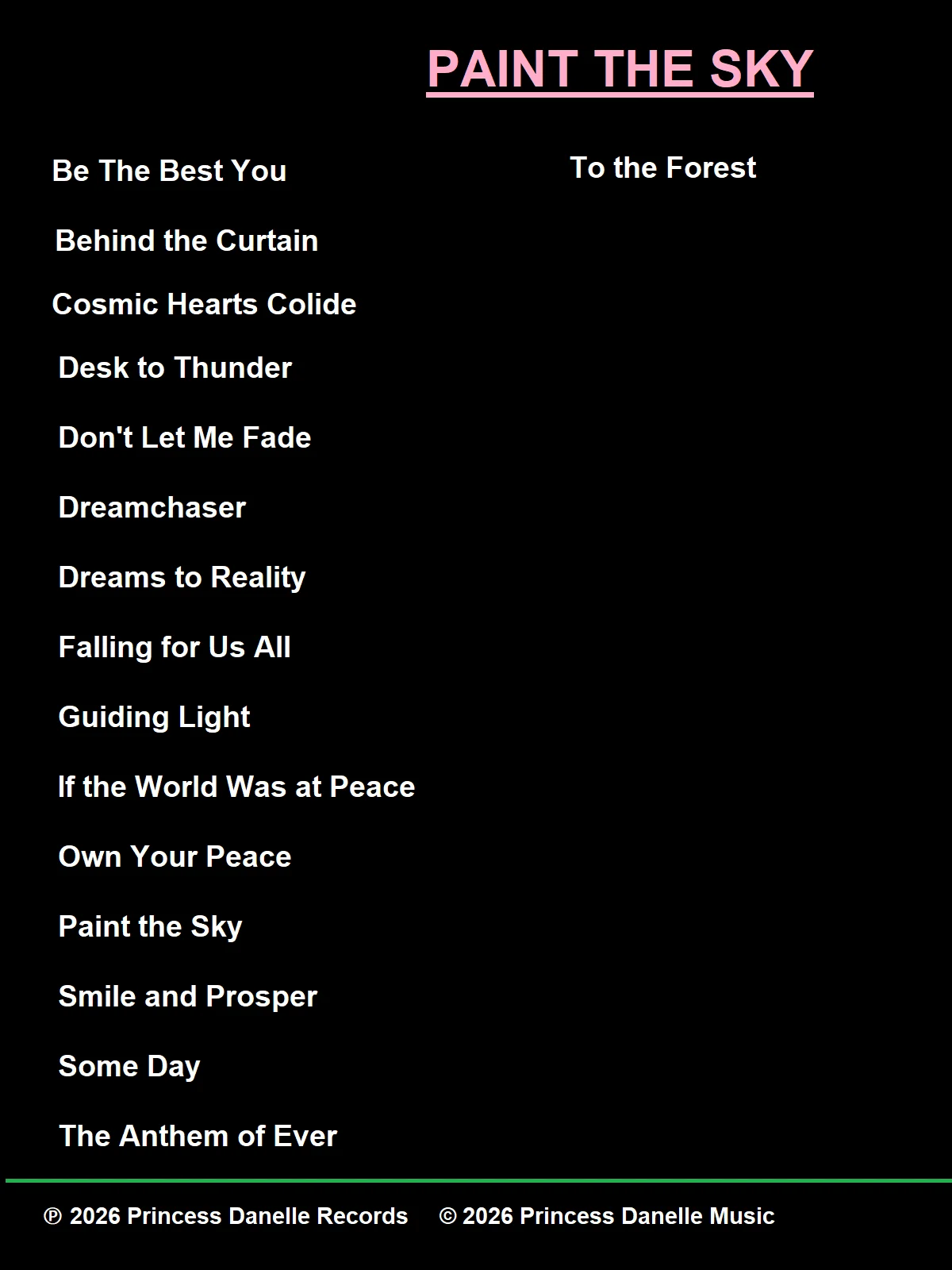 PAINT THE SKY: Music Album product image (2)