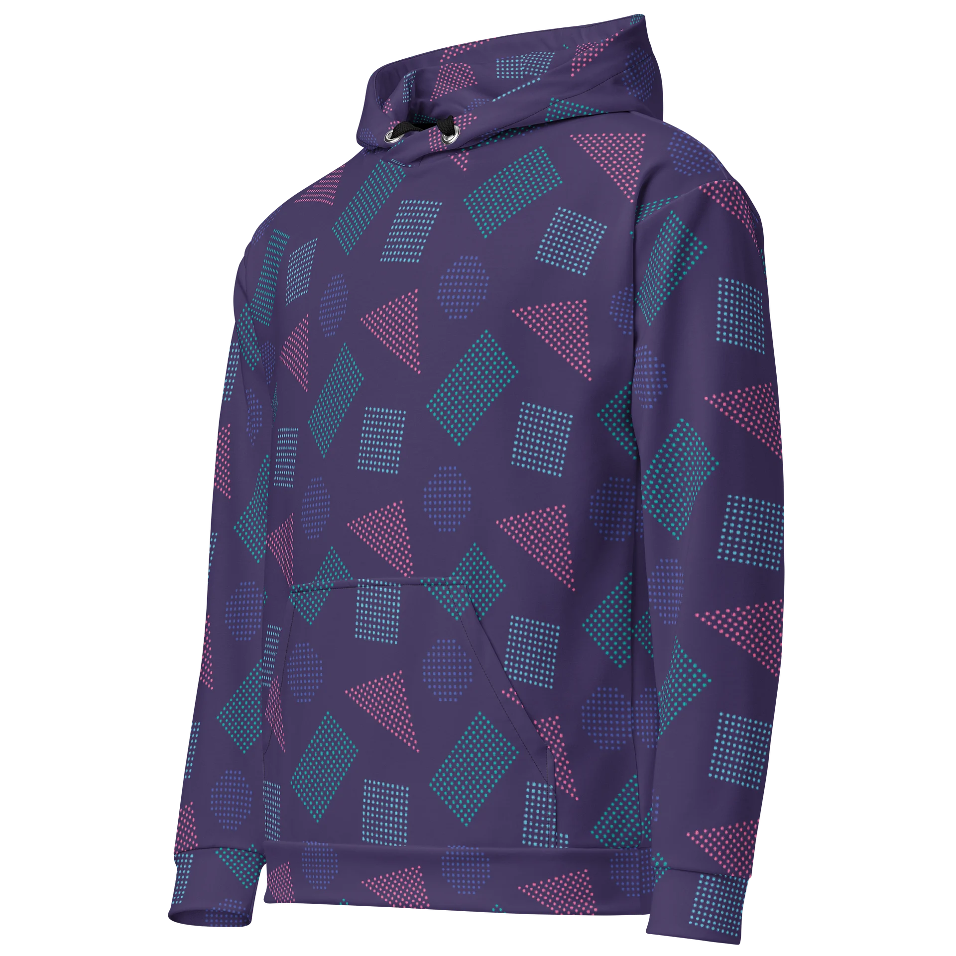 Comfortable Cotton Hoodie with Colorful Geometric product image (3)