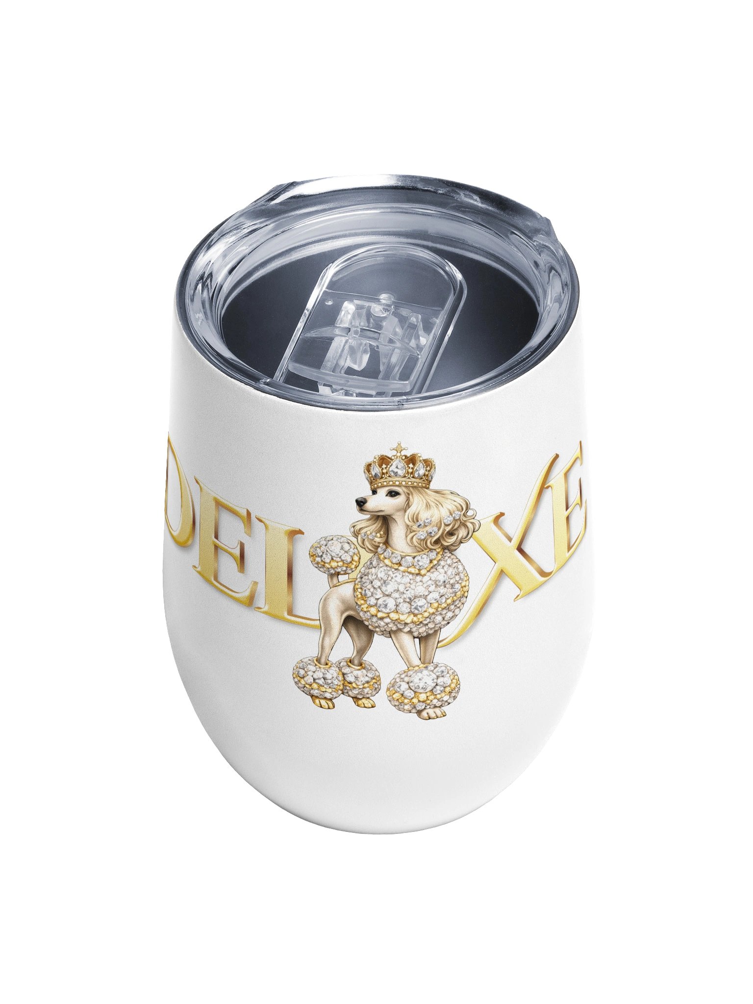 Deluxe White Poodle Wine Tumber product image (5)
