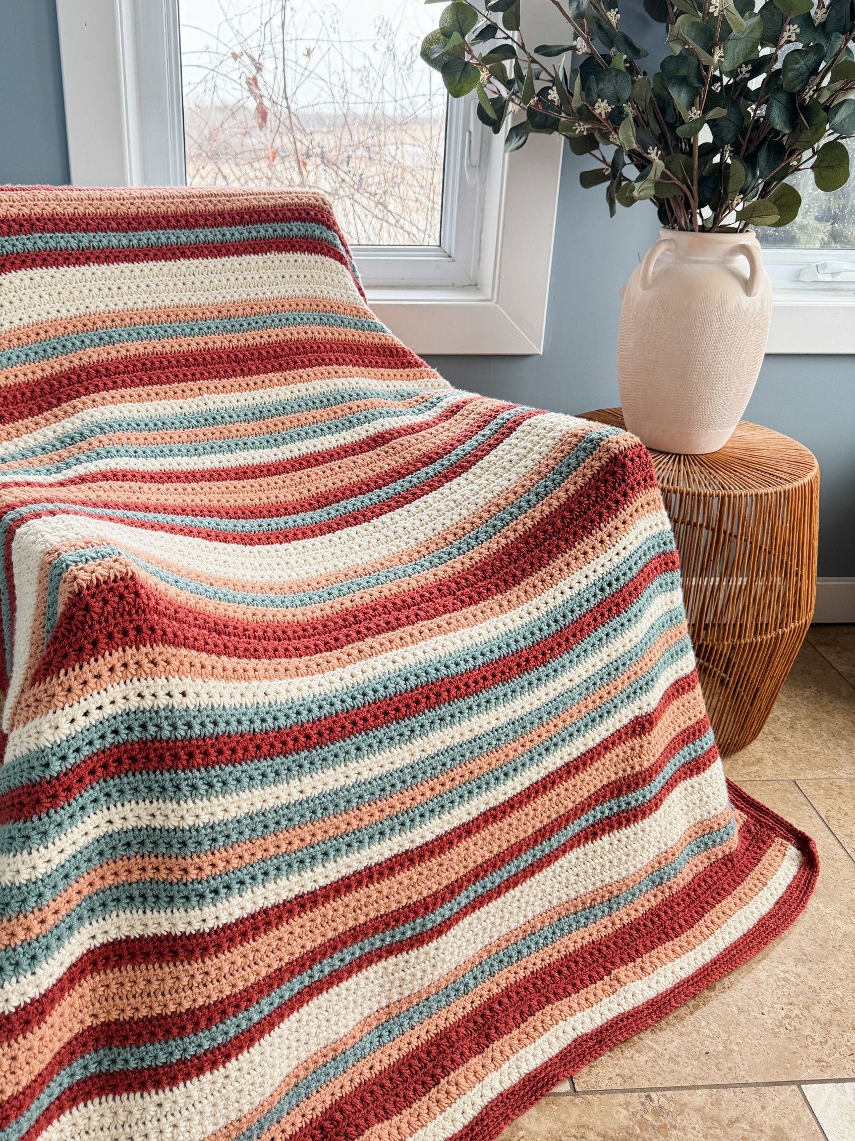 Sahara Stripes Blanket Crochet Pattern product image (7)
