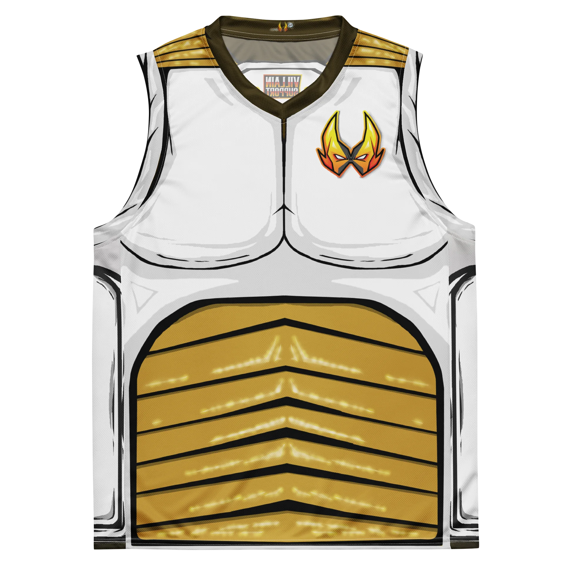Villain Support Battle Armor Tank Top - White/Brown product image (2)