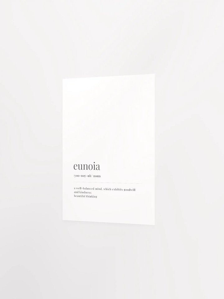 Eunoia Definition Poster Print product image (2)