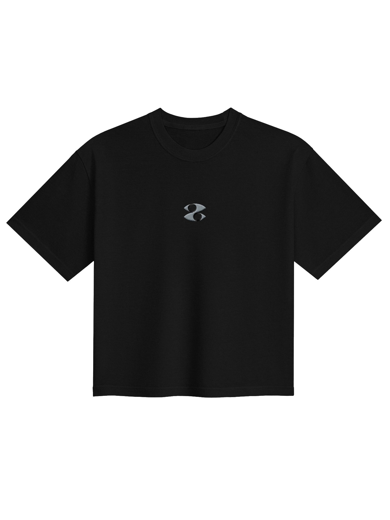 Embroidered Cropped Tee - Sky product image (1)