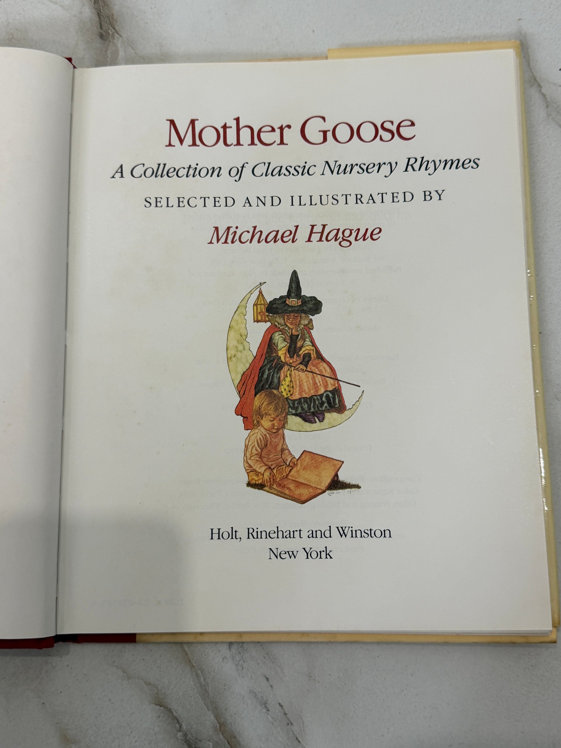 1984 | Mother Goose: A Collection of Classic Nursery Rhymes | Michael Hague | First Edition First Printing Hardcover product image (4)