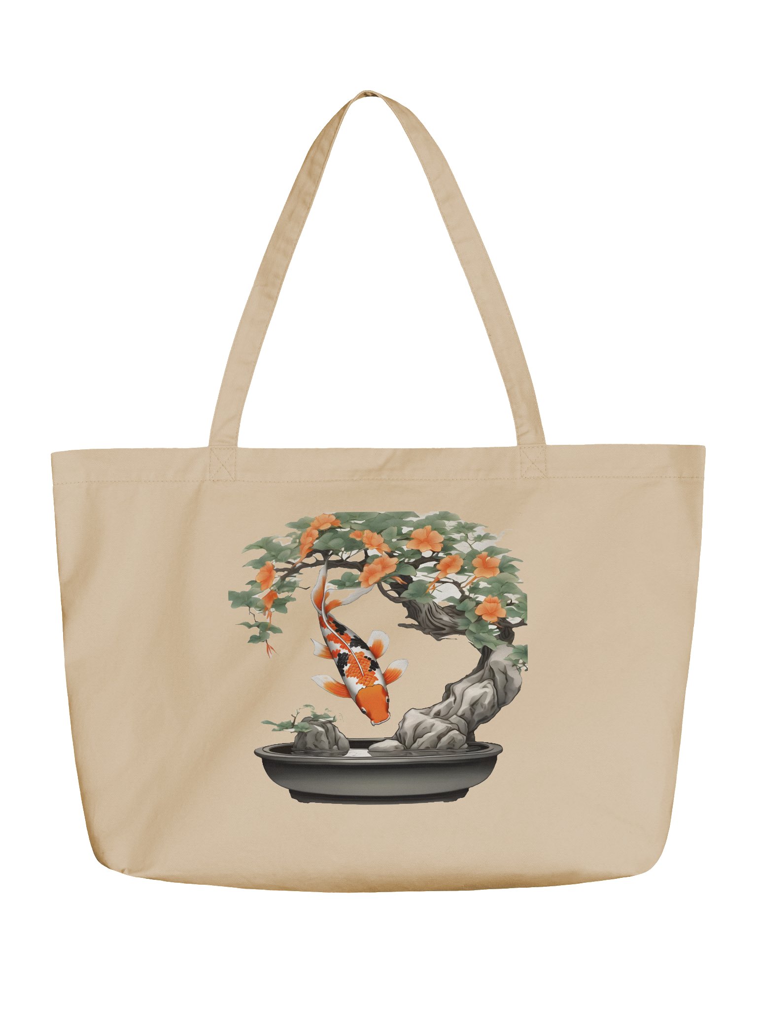 Koi Serenity Organic Tote Bag product image (1)