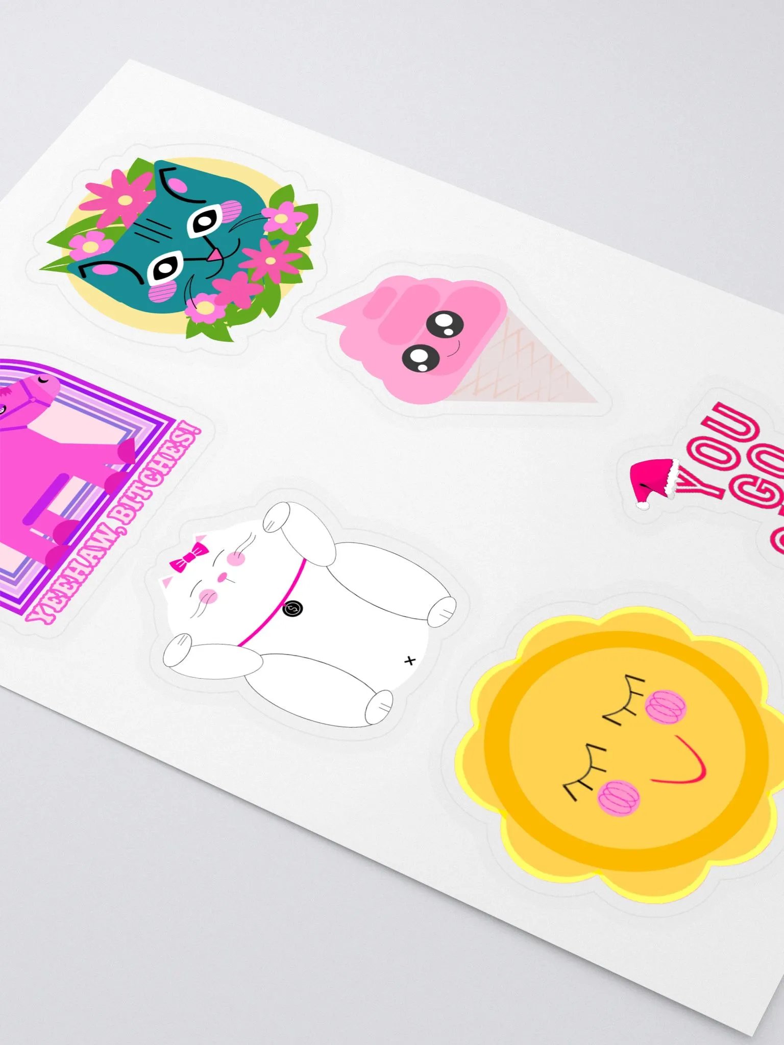 Cartoon Pink Sticker Fun product image (2)